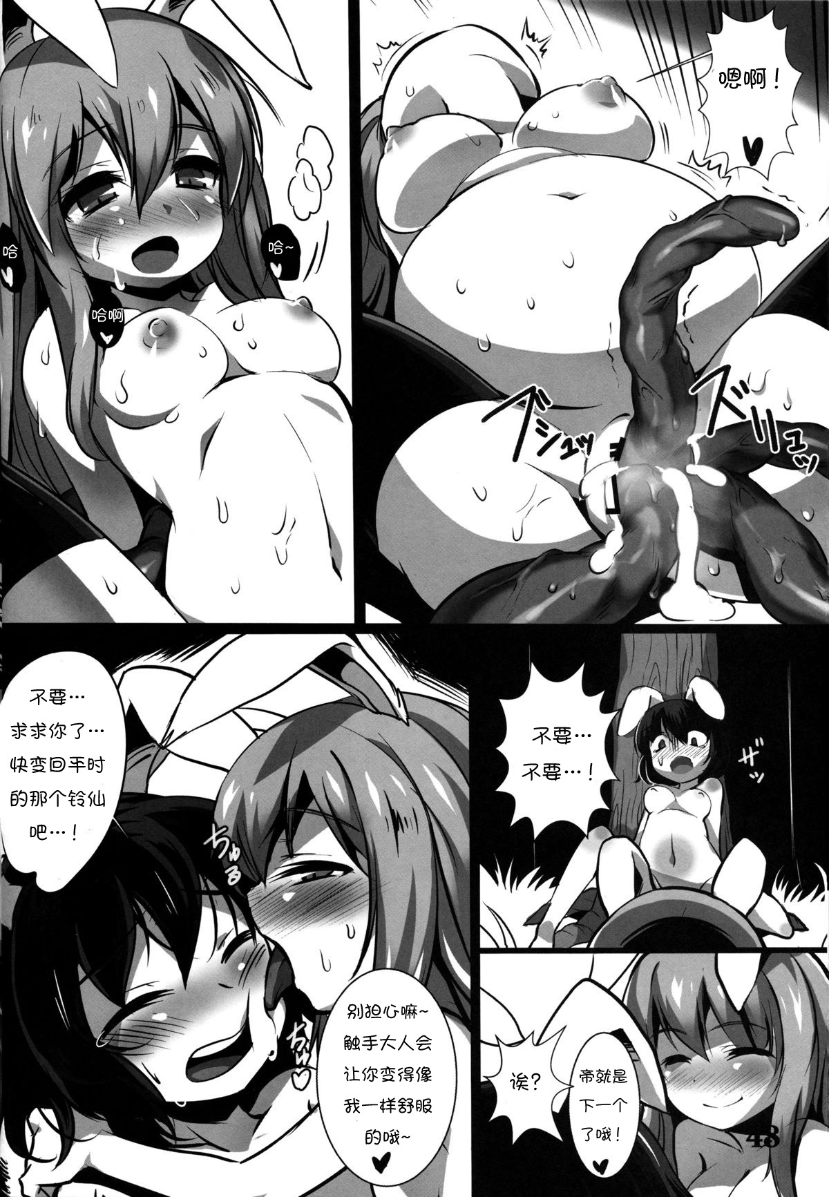 (Reitaisai 10) [Sora Osen Nantai Neko (Various)] CENSORED II (Touhou Project) [Chinese] [诱骗者迪卡伊个人汉化] page 48 full