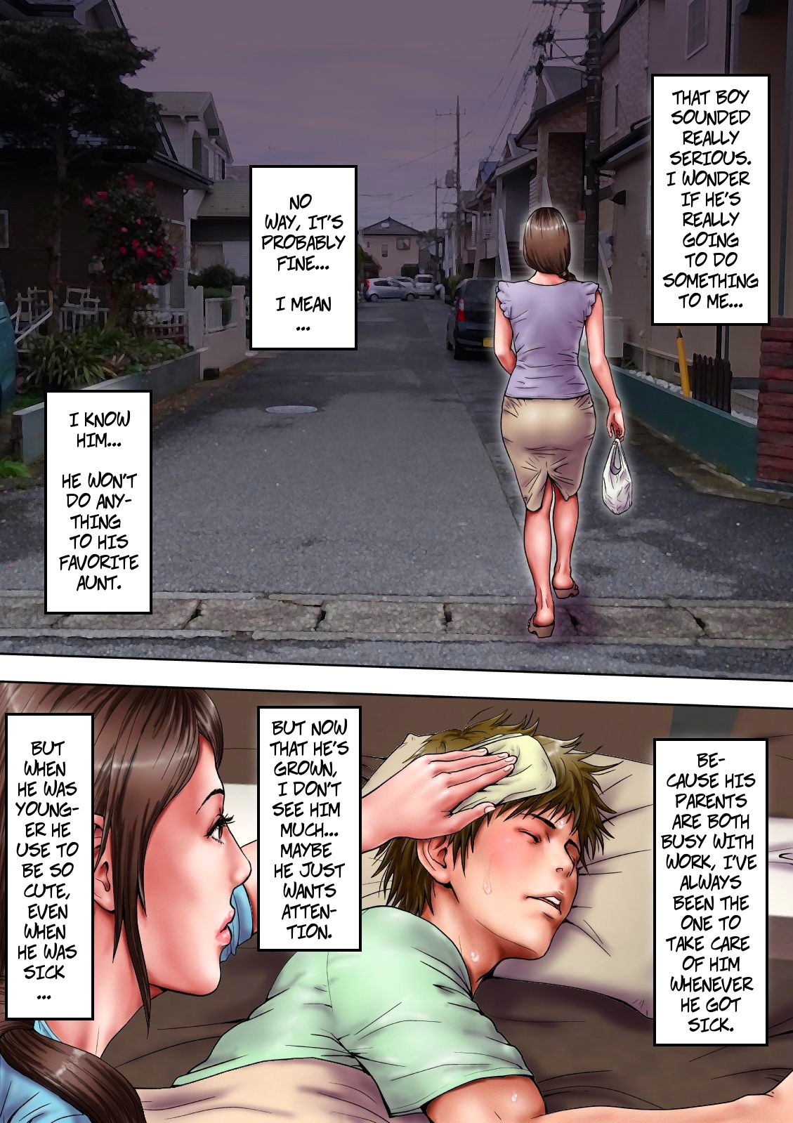 [Milf Shobou] Akogare no Oba o Netoru | Cheating With My Sexy Aunt [English] page 9 full