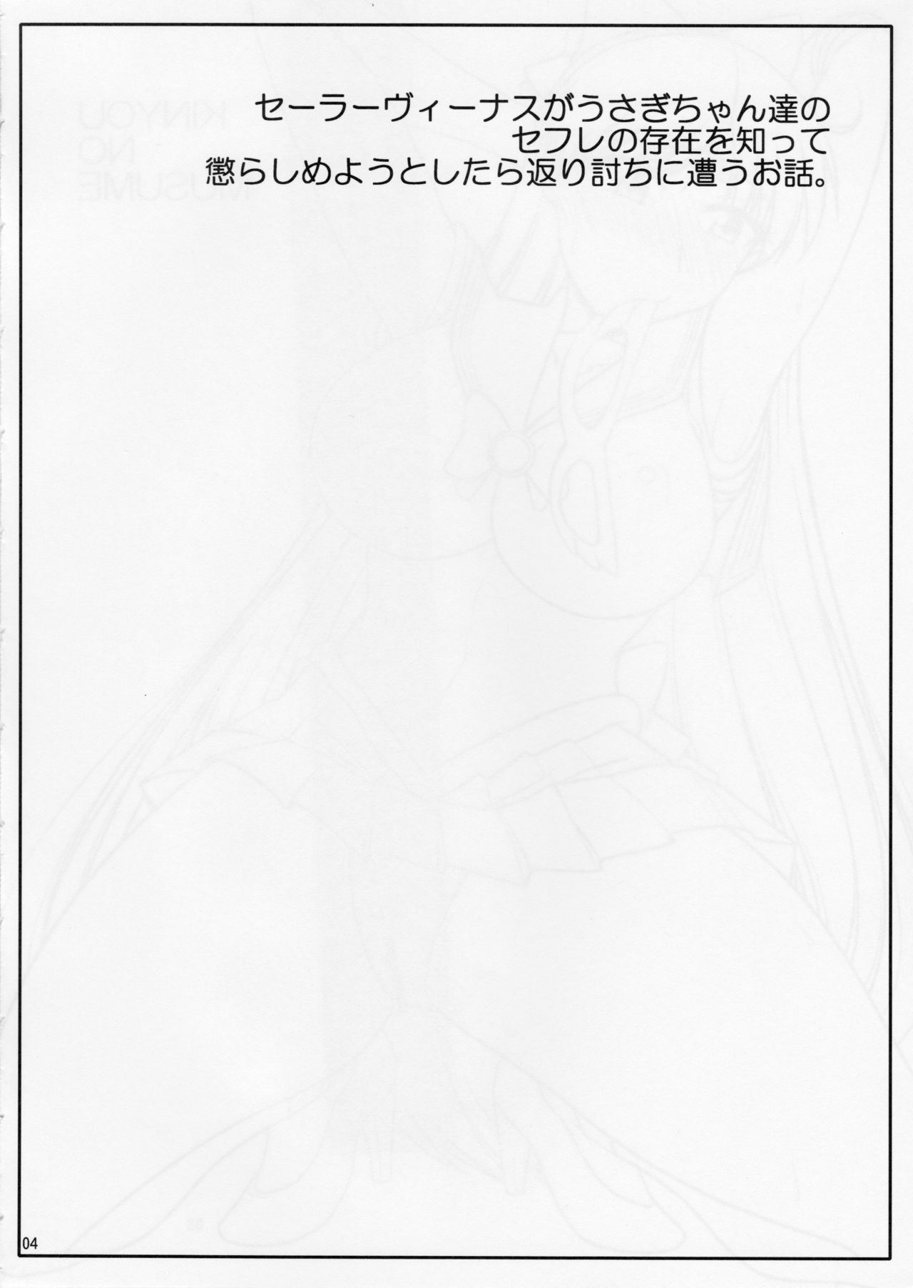 (C88) [Ogawa Jinguu (Bach)] Kinyou no Musume. (Bishoujo Senshi Sailor Moon) page 3 full