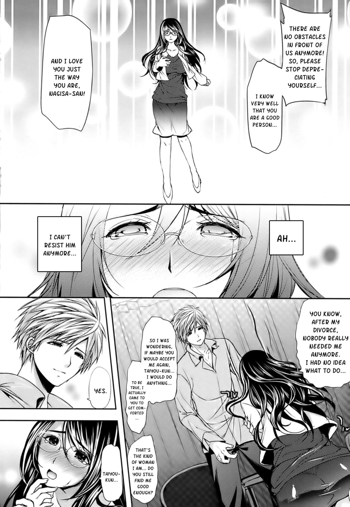 [Ohkami Ryosuke] Sange Ketsujitsu ~Saikai, Soshite ai no aru Sex | When Flowers Wither, Trees Bear Fruit~ (Hazukashii Chibusa) [English] [kusanyagi] page 6 full