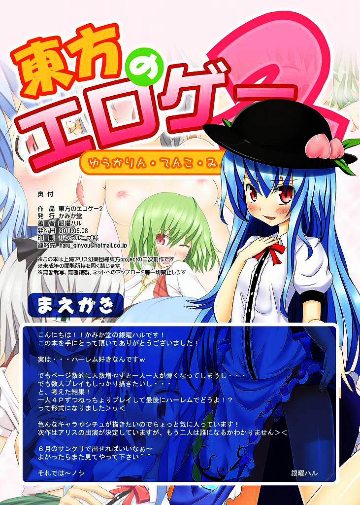 [Kamikadou (Ginyou Haru)] Touhou no Eroge 2 (Touhou Project) [Chinese] [oo君の個人漢化] [Digital] page 3 full