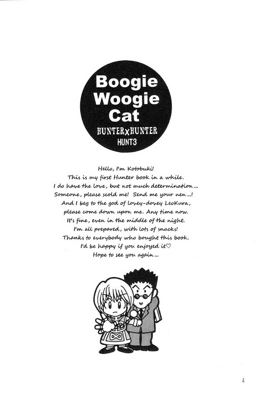 [Boogie Woogie Cat] Anata ni Muchuu (Wild about You) – Hunter × Hunter dj [Eng] page 3 full