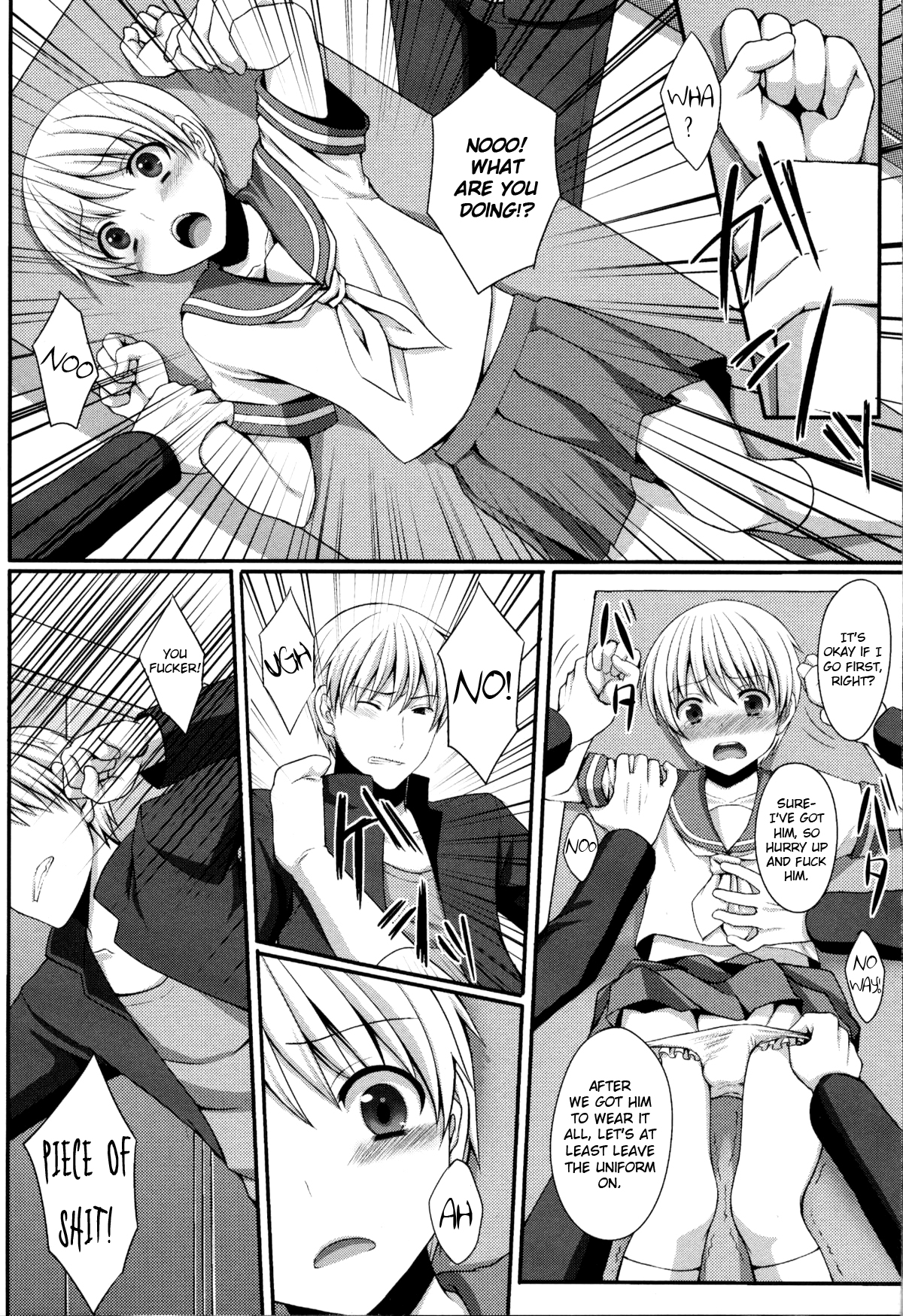 (Nyosoket!) [Tottototomekichi, InkStone (Tomekichi, Amami Ryouko)] Shounen ni Josousasete Ijimete Mita | Let's Force Him to Crossdress and Rape Him [English] =LWB= page 5 full