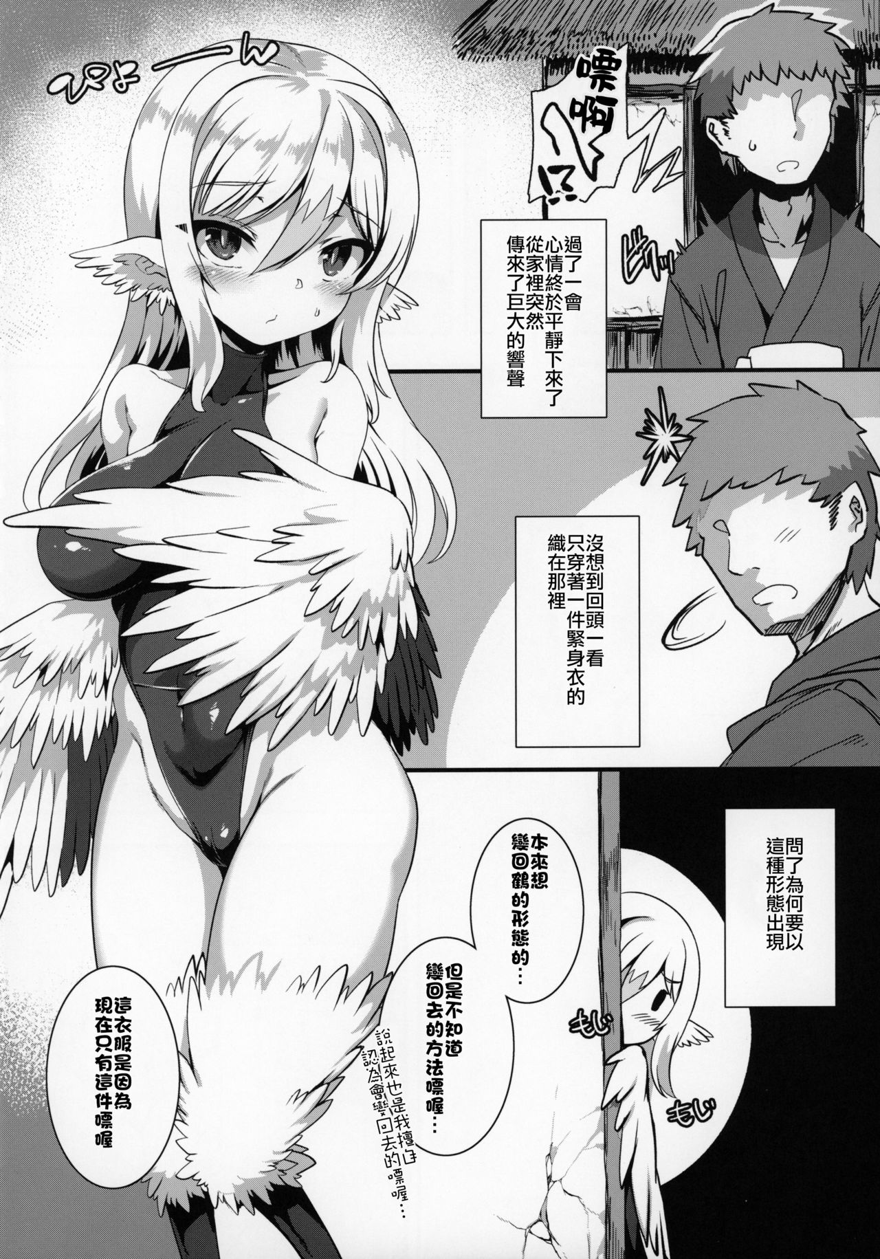 (COMITIA130) [Harigane Shinshi Doumei (Harigane Shinshi)] Tsuru Harpy no Ongaeshi [Chinese] [星幽漢化組] page 22 full