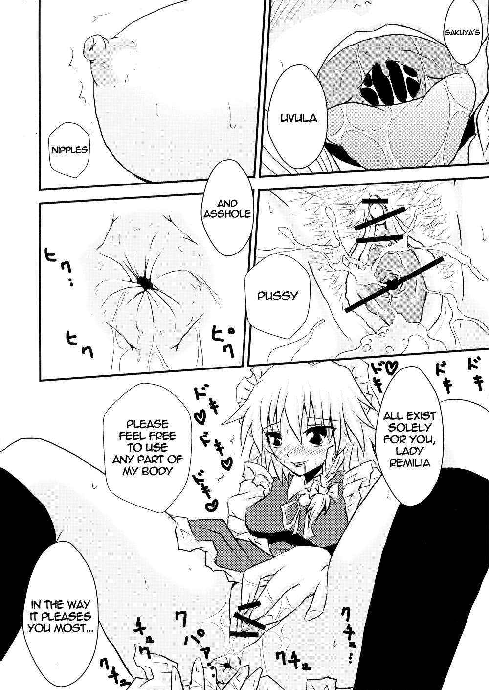 (C79) [Akai Hitomi to Aoi Tsuki (Uranfu)] Futanari Ojousama to Haisetsu Maid-chou | The Dickgirl Lady and Her Brown Head Maid (Touhou Project) [English] =LWB= page 5 full