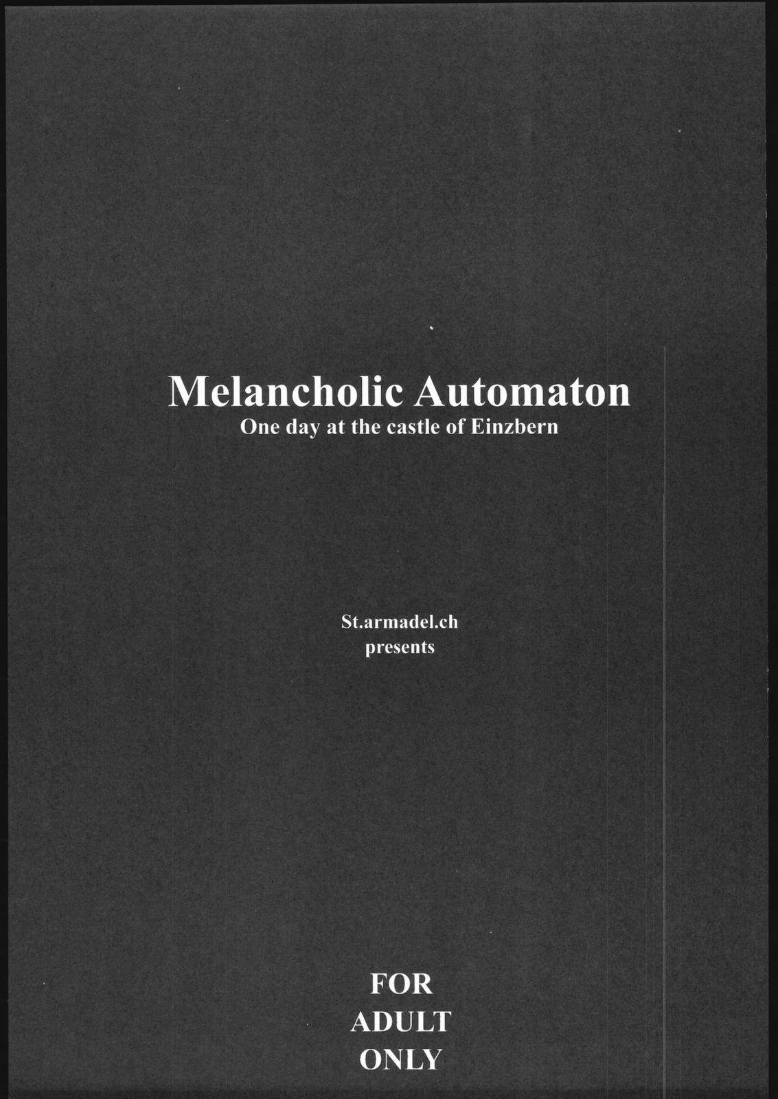 (C69) [St. Armadel Ch. (Kagetora)] Melancholic Automaton - One day at the castle of Einzbern (Fate/hollow ataraxia) page 2 full