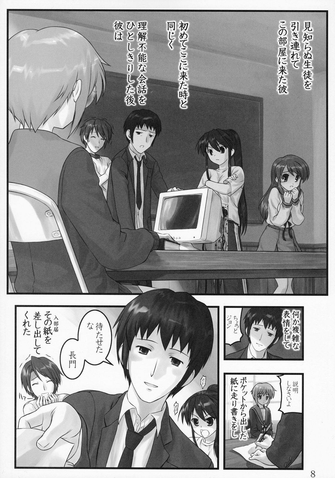 (C71) [Archives (Hechi)] Shoushitsu Nagato no Shiawase (The Melancholy of Haruhi Suzumiya) page 7 full