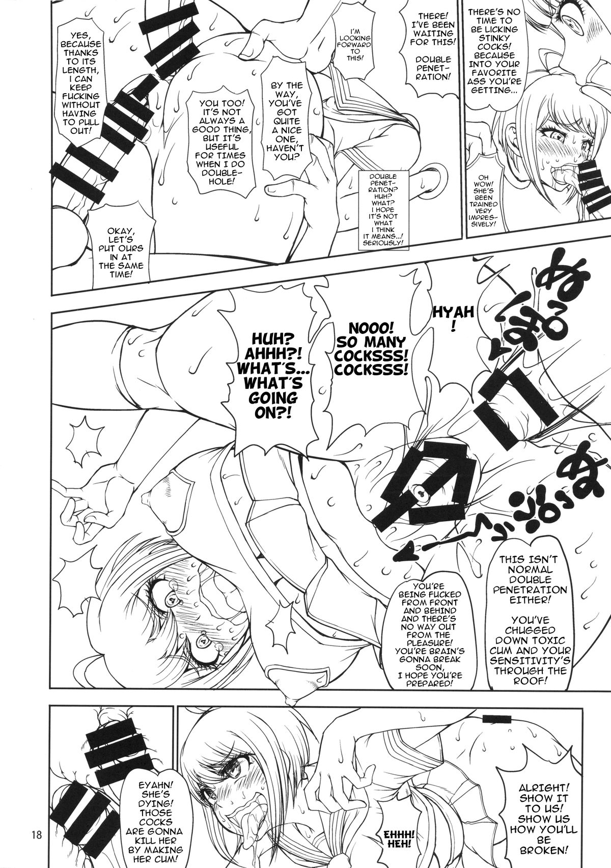(C87) [Majimadou (Matou)] Zettai Zetsubou Zecchou Monorail (Danganronpa) [English] page 17 full