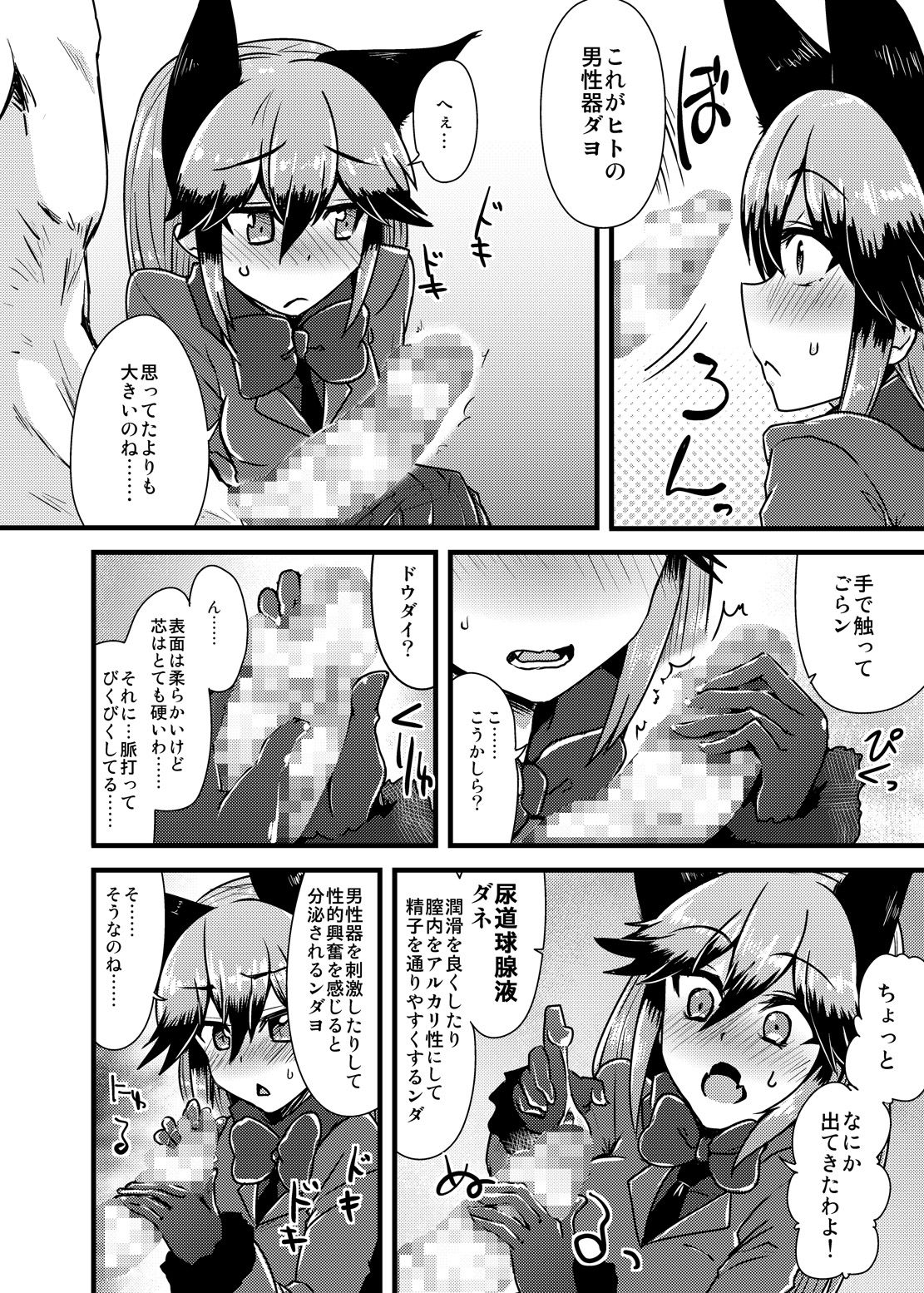 [Caution (Eitaisa)] Gingitsune-chan ni Hito no Koubi o Oshietai (Kemono Friends) [Digital] page 5 full