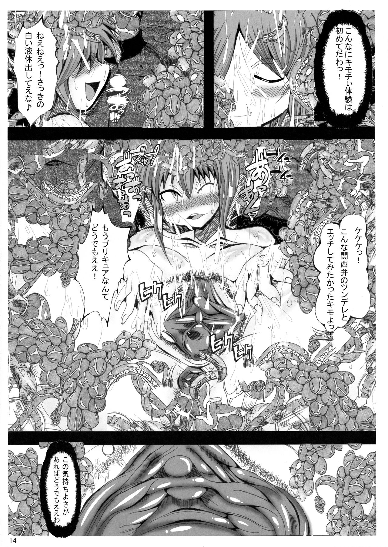 (COMIC1☆6) [Neo Ultimate Works (Kagura Momiji)] Ore no Suki na Precure ga Konna ni Aheru Wake ga Nai (Smile Precure!) page 14 full