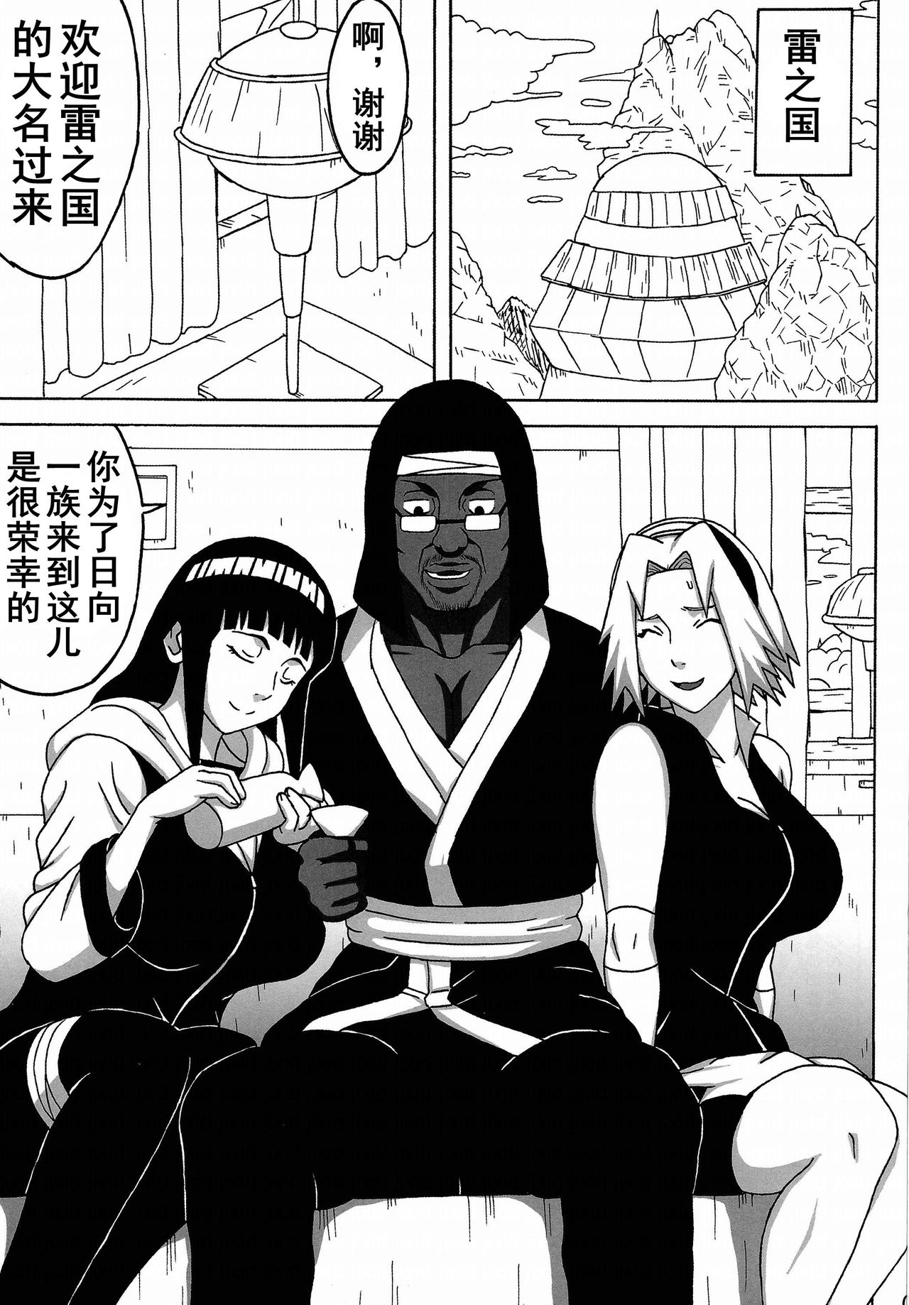 (C87) [NARUHO-Dou (Naruhodo)] SakuHina (NARUTO) [Chinese] page 2 full