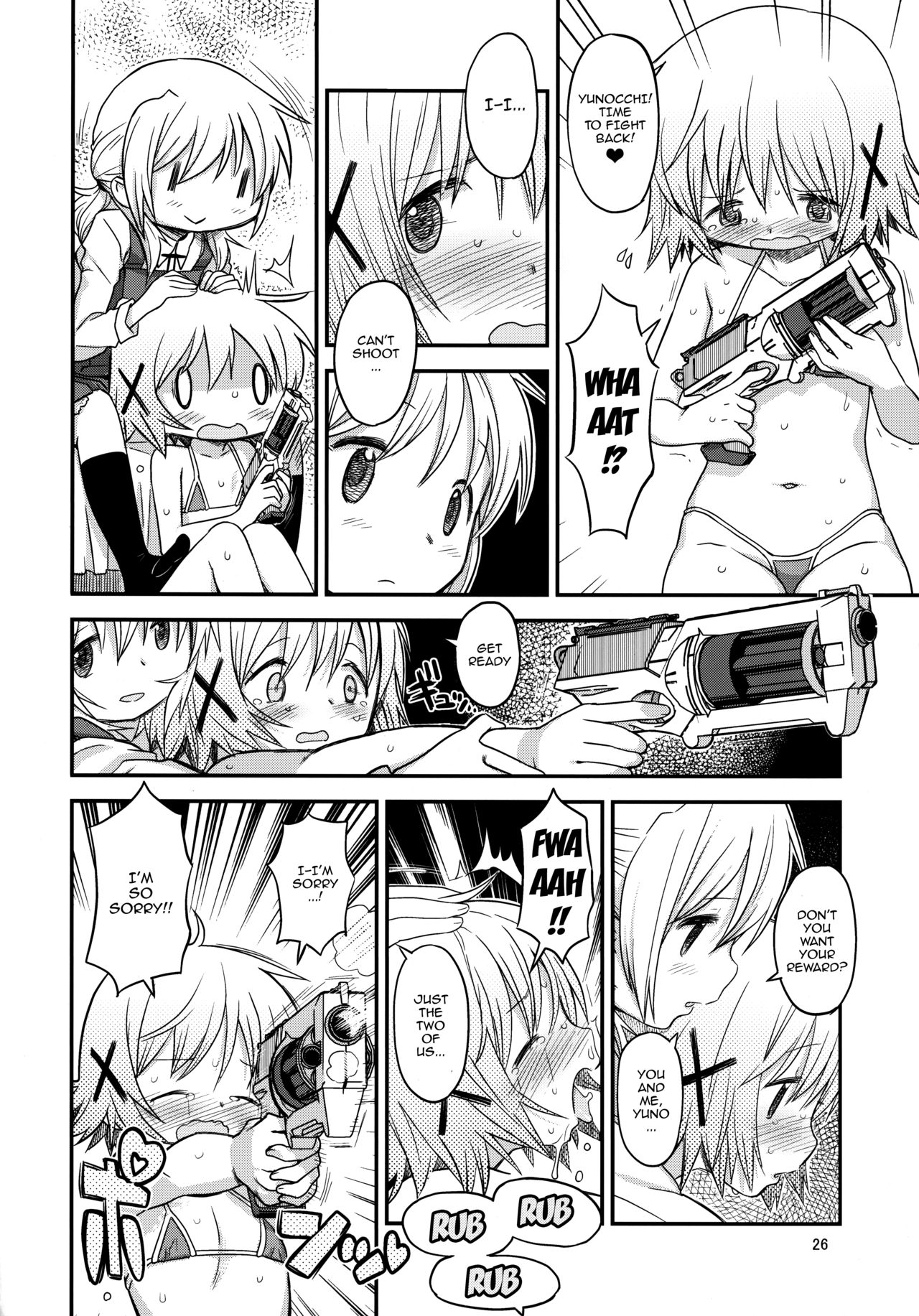 (Futaket 12) [GADGET (A-10)] Futanari Sketch 3 (Hidamari Sketch) [English] {doujins.com} page 24 full