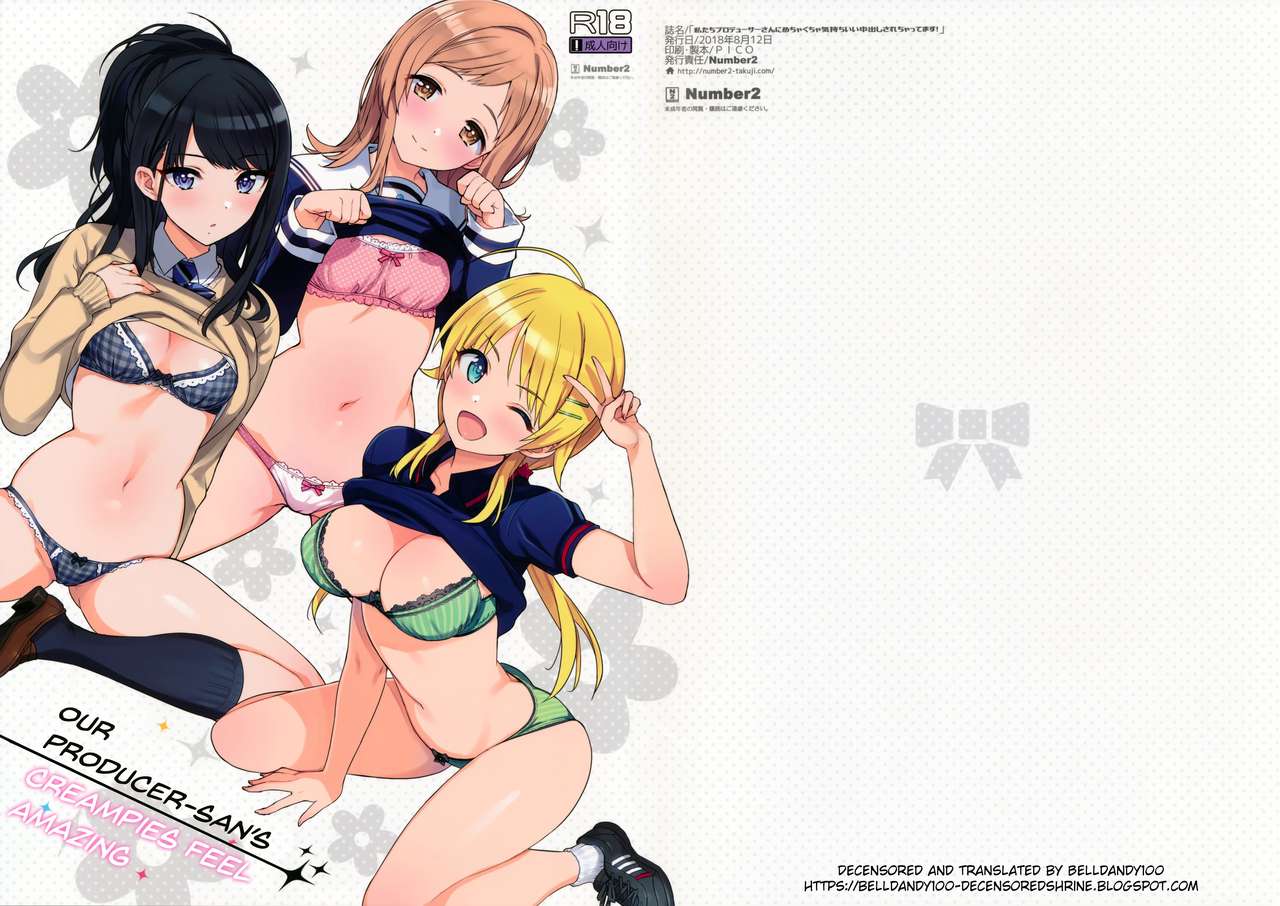 (C94) [Number2 (Takuji)] Watashitachi Producer-san ni Mechakucha Kimochiii Nakadashi Sarechattemasu! (THE iDOLM@STER: Shiny Colors) [English] [Belldandy100] [Decensored] page 1 full