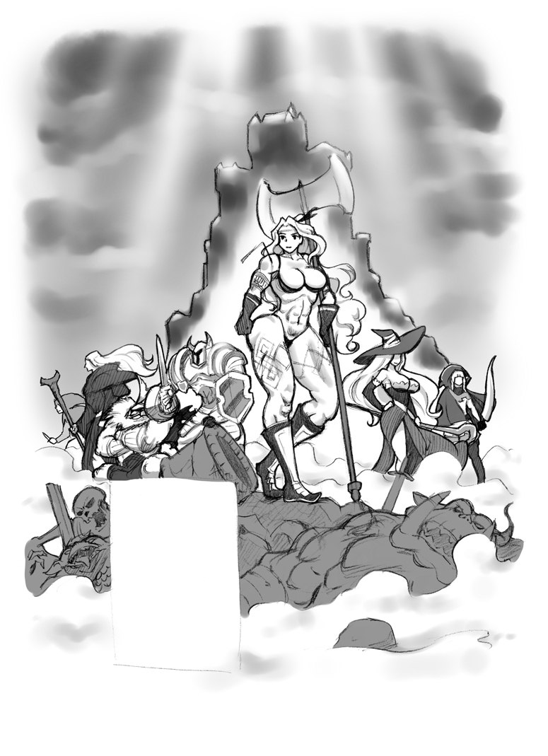 [pink-noise (Mizuiro Megane)] Salmakis no Izumi (Dragon's Crown)[Chinese][新桥月白日语社] page 227 full