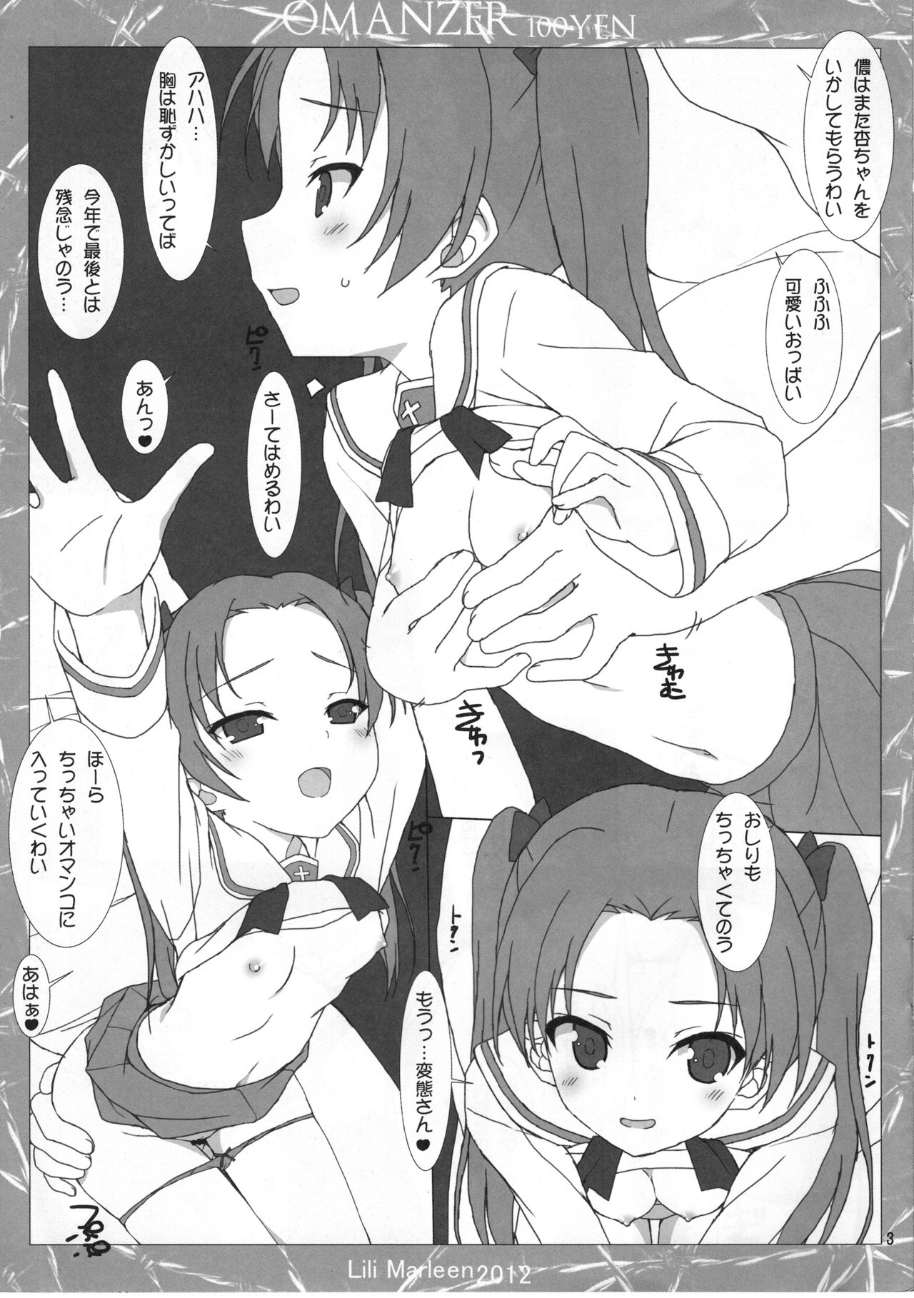 (C83) [Lili Marleen (Kinohara Hikaru)] OMANZER (Girls und Panzer) page 3 full