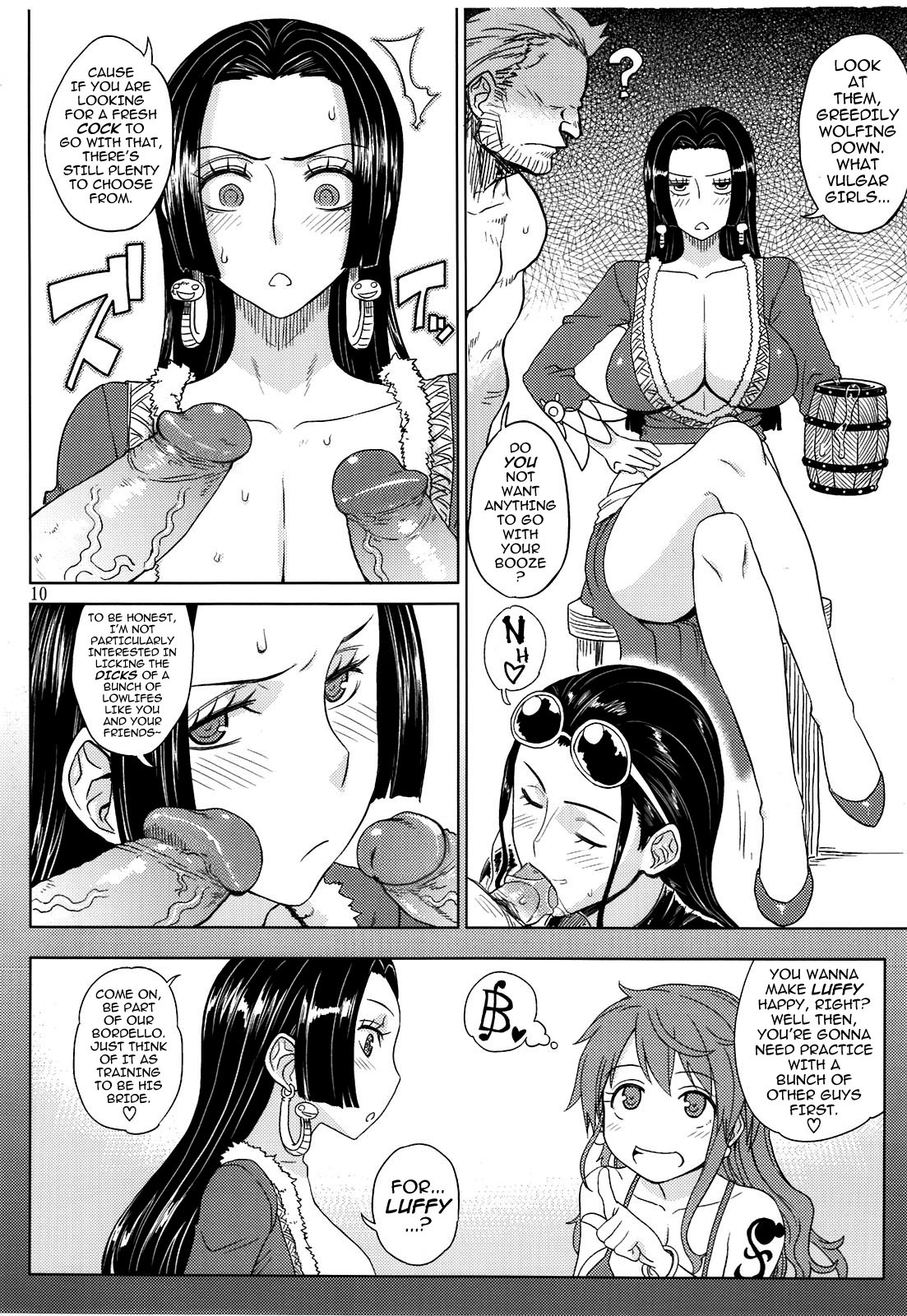 (C81) [Choujikuu Yousai Kachuusha (Denki Shougun)] MEROMERO GIRLS NEW WORLD (One Piece) [English] [darknight] [Decensored] page 9 full