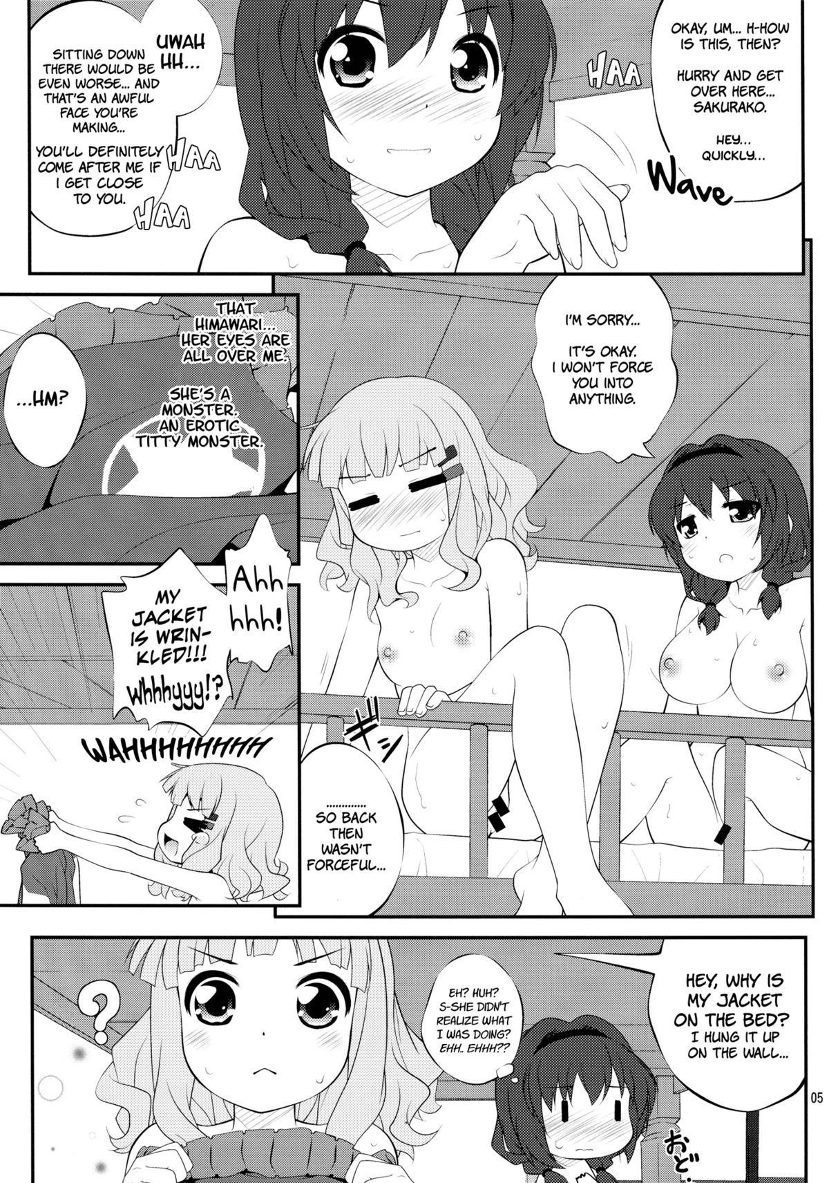 (C82) [Purimomo (Goyac)] Himegoto Flowers | Secret Flowers 3 (YuruYuri) [English] [Yuri-ism] page 4 full