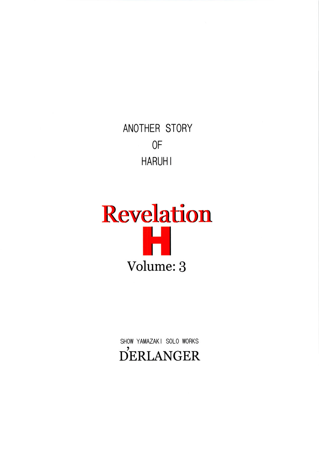 (C74) [D'ERLANGER (Yamazaki Show)] Revelation H Volume: 3 (Suzumiya Haruhi no Yuuutsu) page 30 full