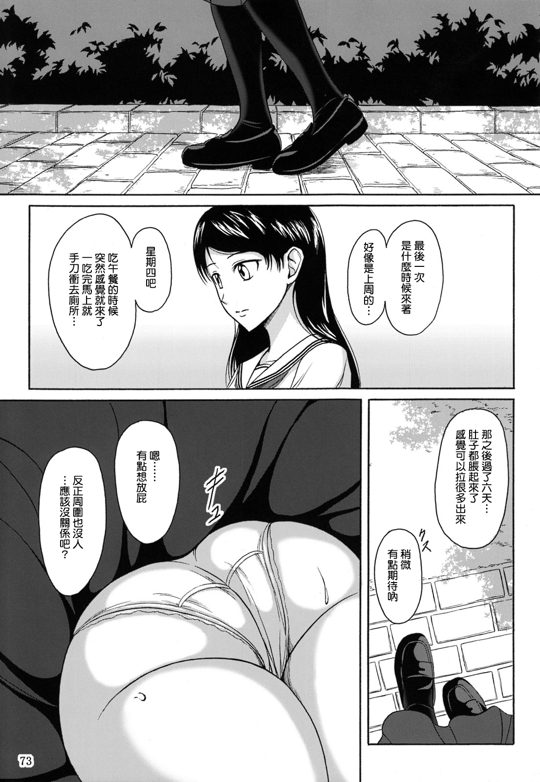 (C84) [Namiroji (Shiina Nami)] Haisetsu Shoujo Soushuuhen [Chinese] [臭鼬娘漢化組] page 73 full