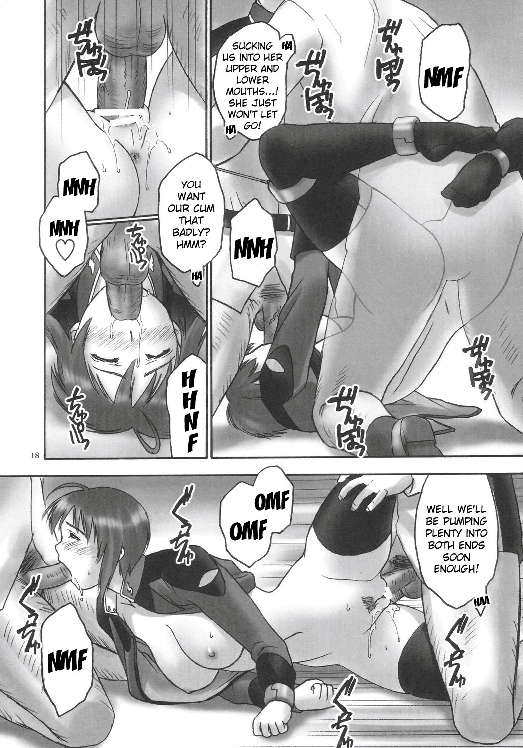 (C68) [Hellabunna (Iruma Kamiri, Mibu Natsuki)] Giant Comics 26 - Black Pants Hack Down (Gundam Seed Destiny, Xenosaga) [English] [Kizlan] page 17 full