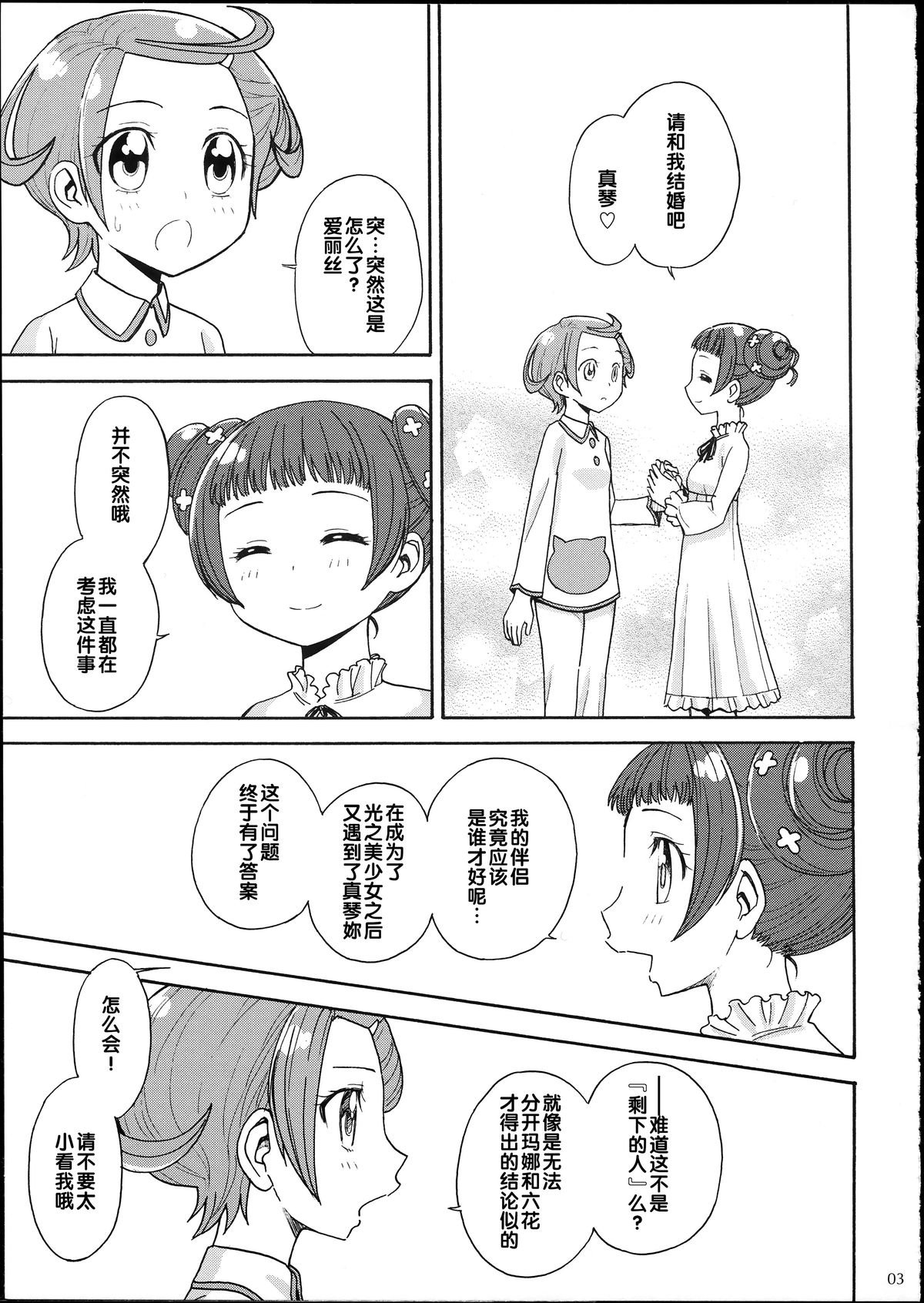 (C86) [Jam Kingdom (Jam Ouji)] Dokidoki! Precious Wedding (Dokidoki! Precure) [Chinese] page 2 full