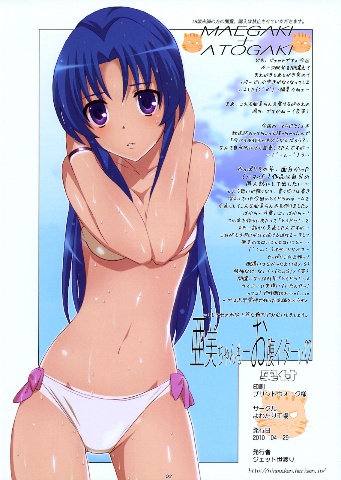 (COMIC1☆4) [Yowatari Kouba (Jet Yowatari)] Ami Plus (Toradora!) [English] =LWB= page 2 full