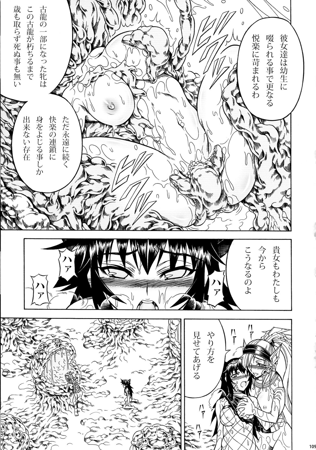 (C90) [Yokohama Junky (Makari Tohru)] Solo Hunter-tachi no Seitai (Monster Hunter) page 109 full