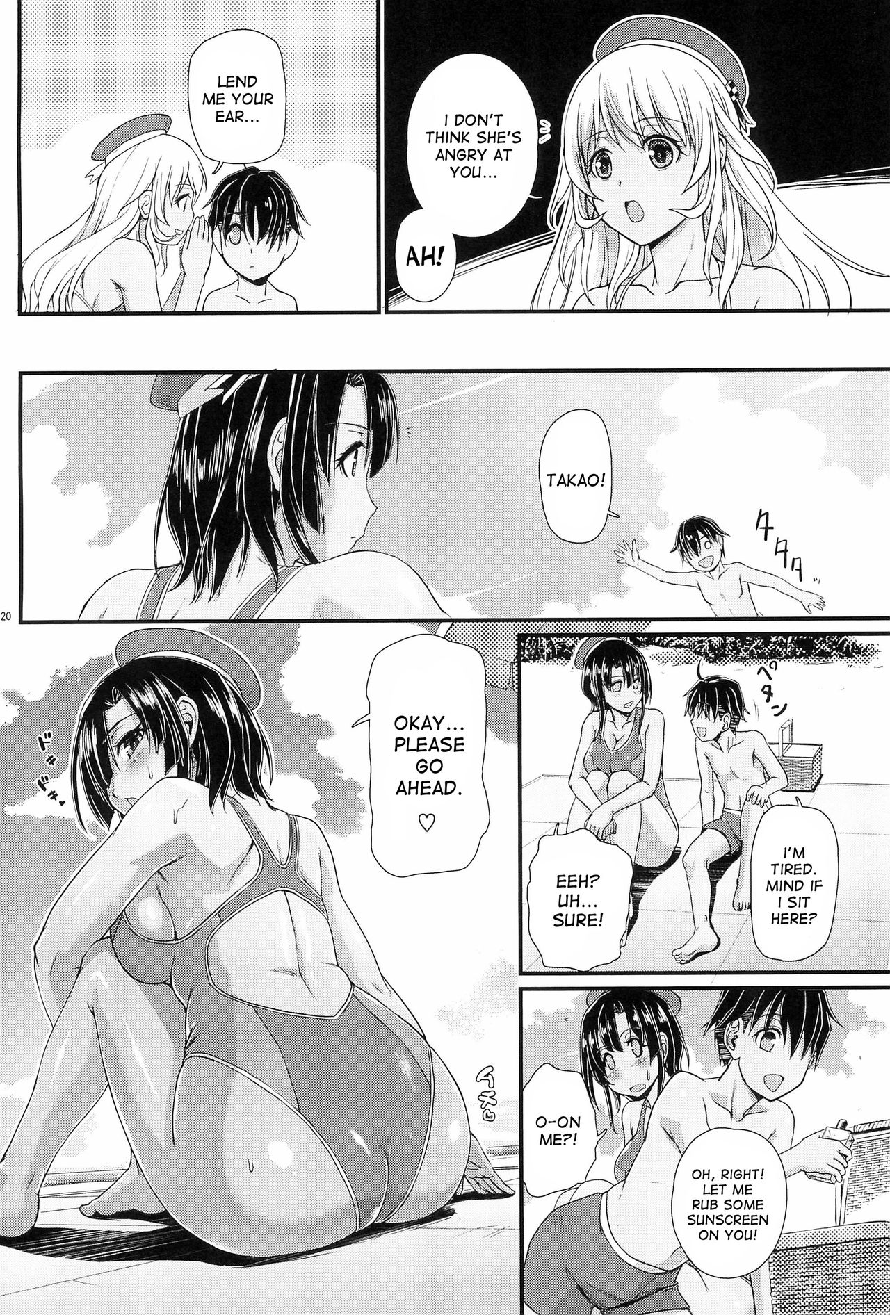 (C89) [Joukitei (Urase Shioji)] Nanyou no Vacances Sakusen | Vacation-Operation in the South Seas (Kantai Collection -KanColle-) [English] [desudesu] page 19 full