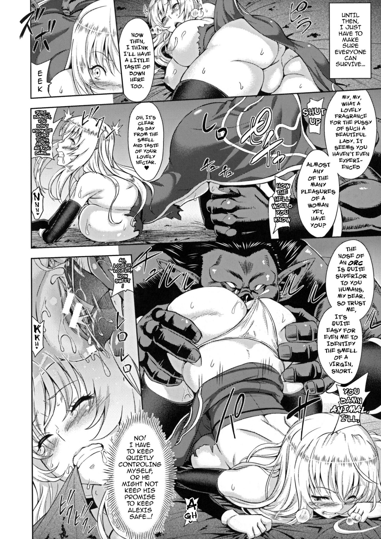 [Yamada Gogogo] Erona ~Orc no Inmon ni Okasareta Onna Kishi no Matsuro~ | Erona ~The Fall of a Beautiful Knight Cursed with the Lewd Mark of an Orc~ Ch. 1-2 [English] {darknight} page 15 full