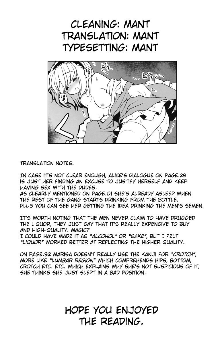 (CT26) [Yosutebito na Mangakaki (Tomoki Tomonori)] Neta Furi Alice (Touhou Project) [English] {Mant} page 35 full