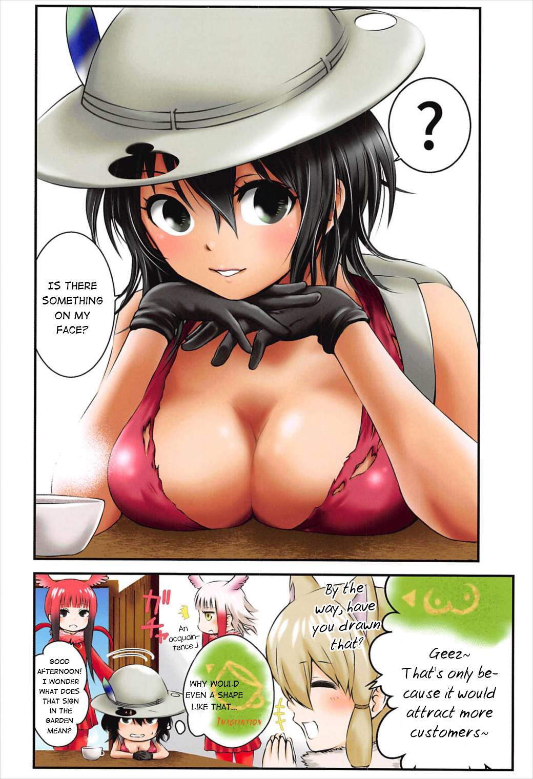 (C92) [Dam Koubou (Kuroadam)] Moshi, Kaban-chan Ga Kyonyuu Dattara | What if, Kaban-chan Had a Huge Rack (Kemono Friends) [English] {atomicpuppy} page 9 full