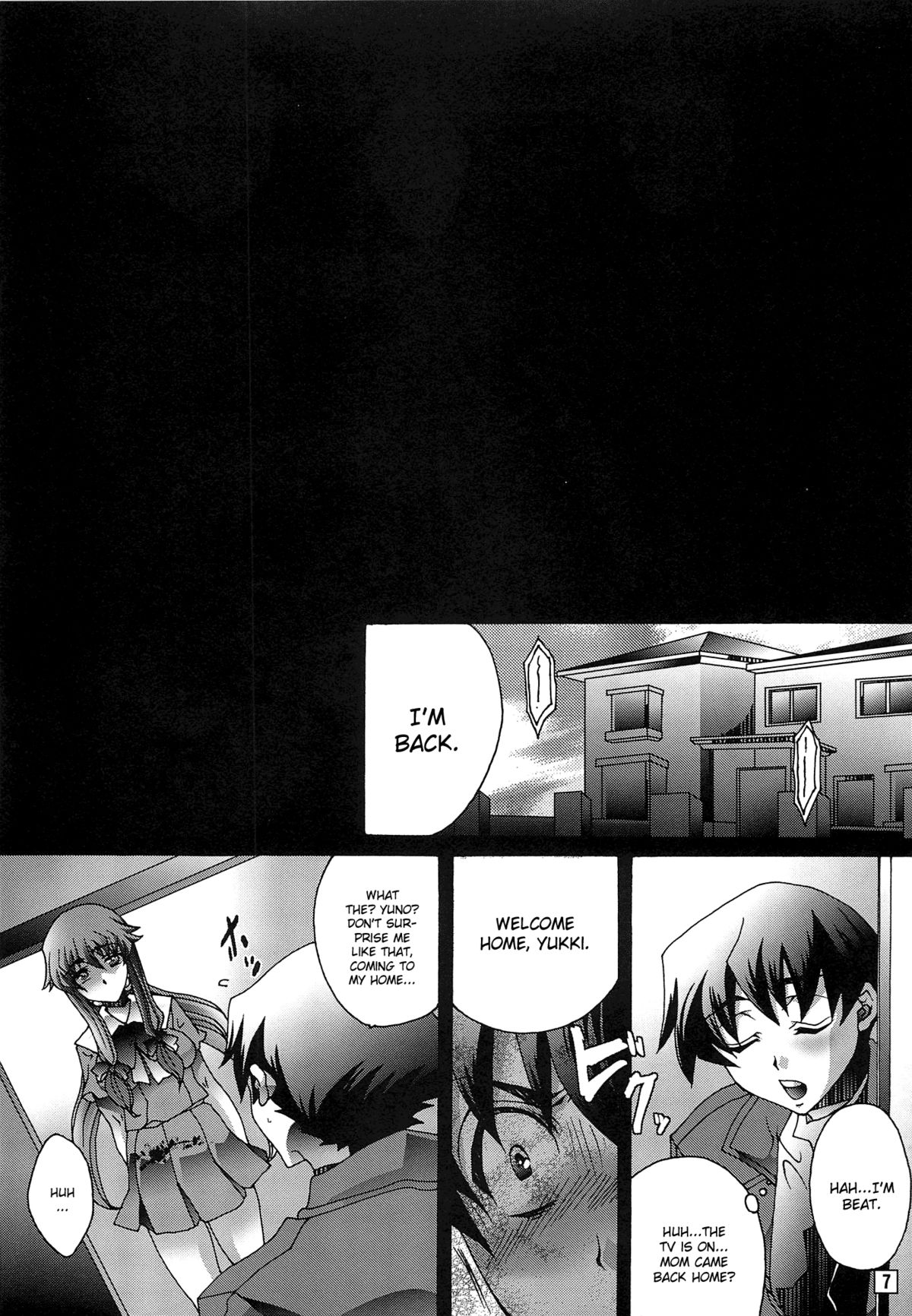 (C81) [Raijinoh (Yuuki Haruka)] Ai wo Shinji Utagawanai Koto (Mirai Nikki) [English] [CGrascal] page 6 full