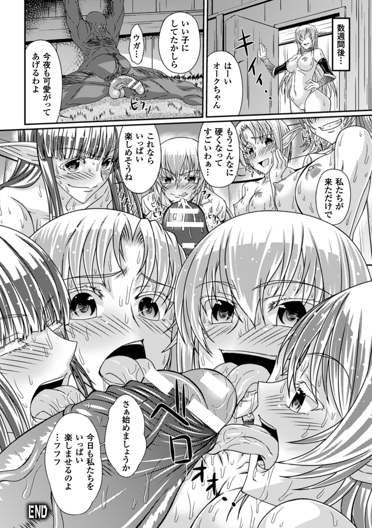 [Anthology] 2D Comic Magazine Orc no Tame no Onna Kishi Taisaku Manual Vol. 1 [Digital] page 64 full