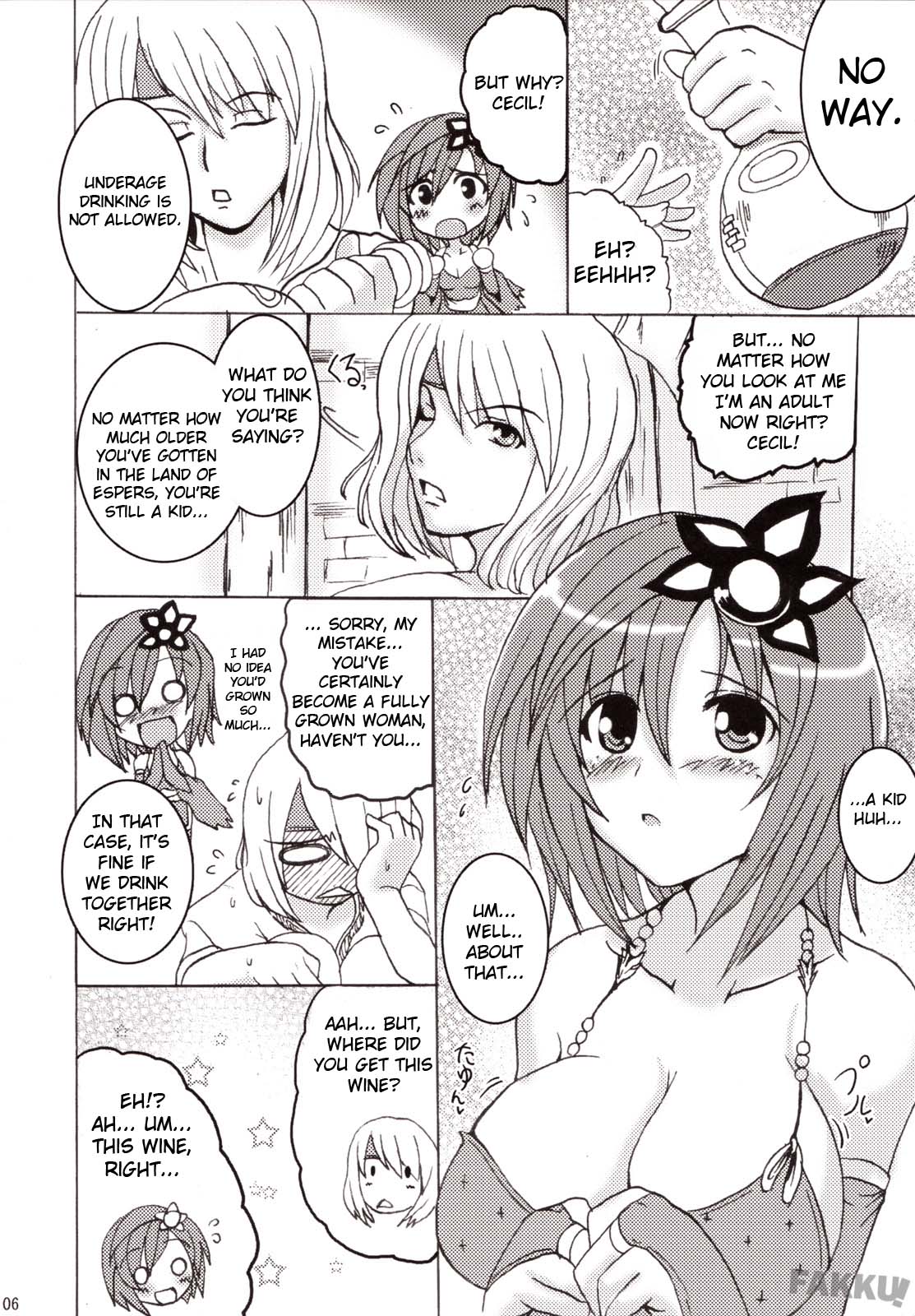 (C73) [YO-METDO (Yasakani An)] Koi shite Ii desu tomo (Final Fantasy IV) [English] [FAKKU] page 6 full