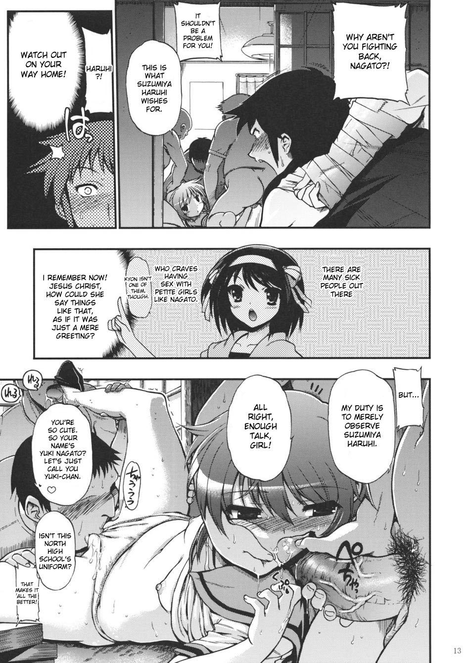 (C76) [Matsumoto Drill Kenkyuujo (Various)] 15513 Kaime no Nagato Yuki (Megane Nashi Ver) | The 15,513th Yuki Nagato (Suzumiya Haruhi no Yuuutsu) [English] [desudesu] page 12 full