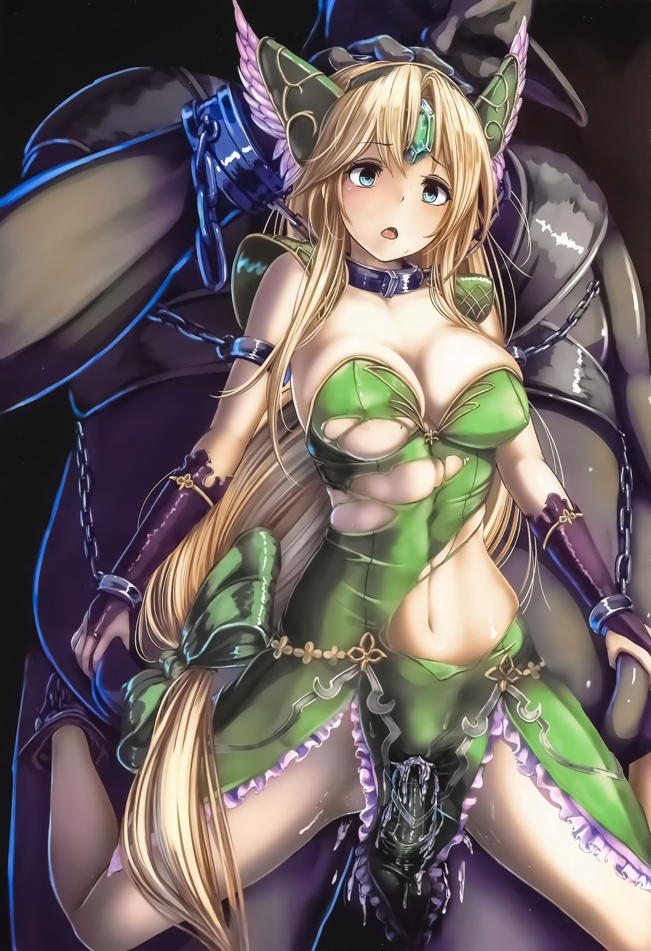 (C97) [Monaka Udon (Monikano)] Boukoku no Ojou Riesz Hobaku Mokuroku (Seiken Densetsu 3) [Chinese] [靴下汉化组] page 4 full