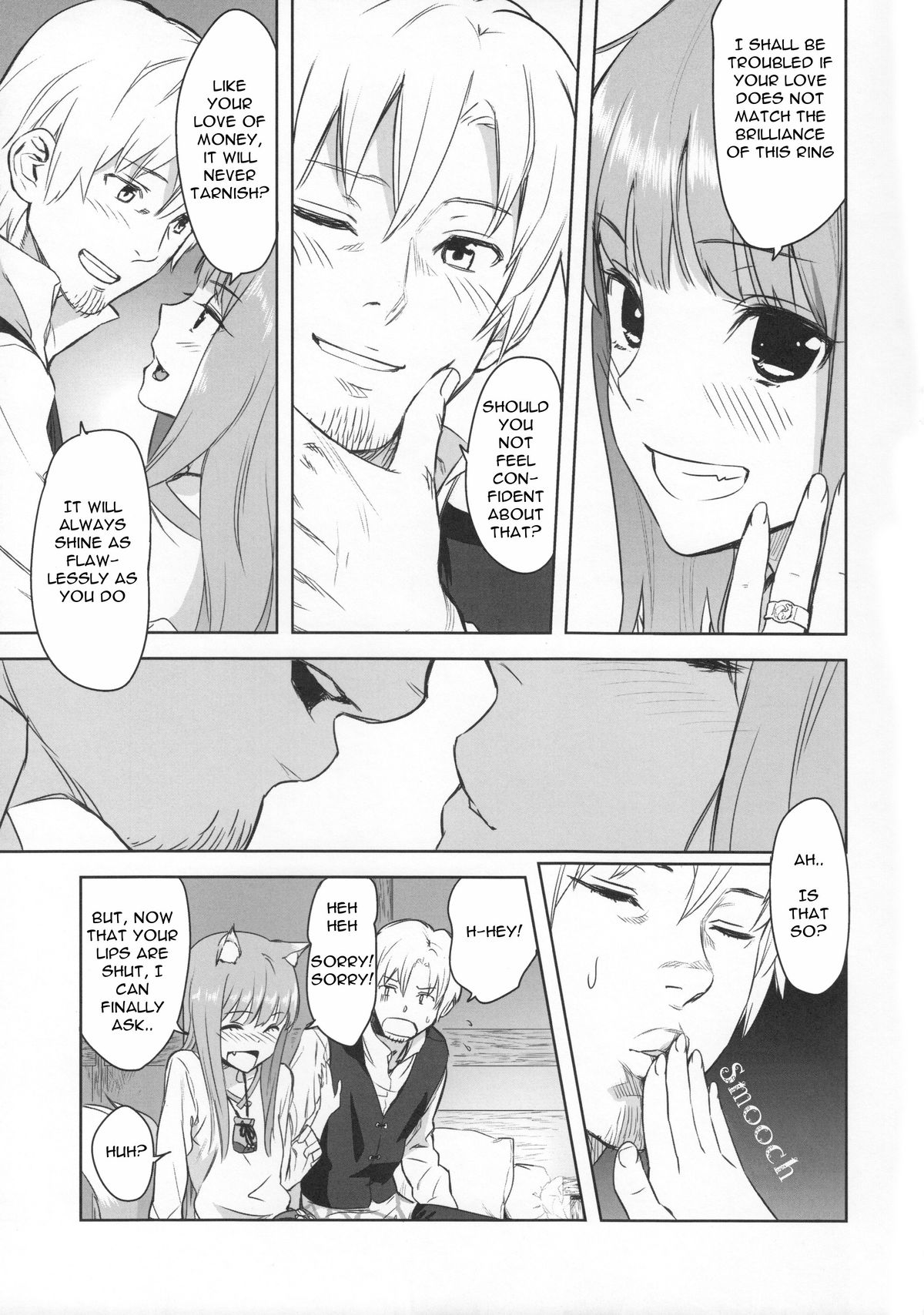 (C83) [Ajisaidenden (Kawakami Rokkaku, Takanashi Rei)] Harvest II (Spice and Wolf) [English] {Drunken Wolf} page 17 full