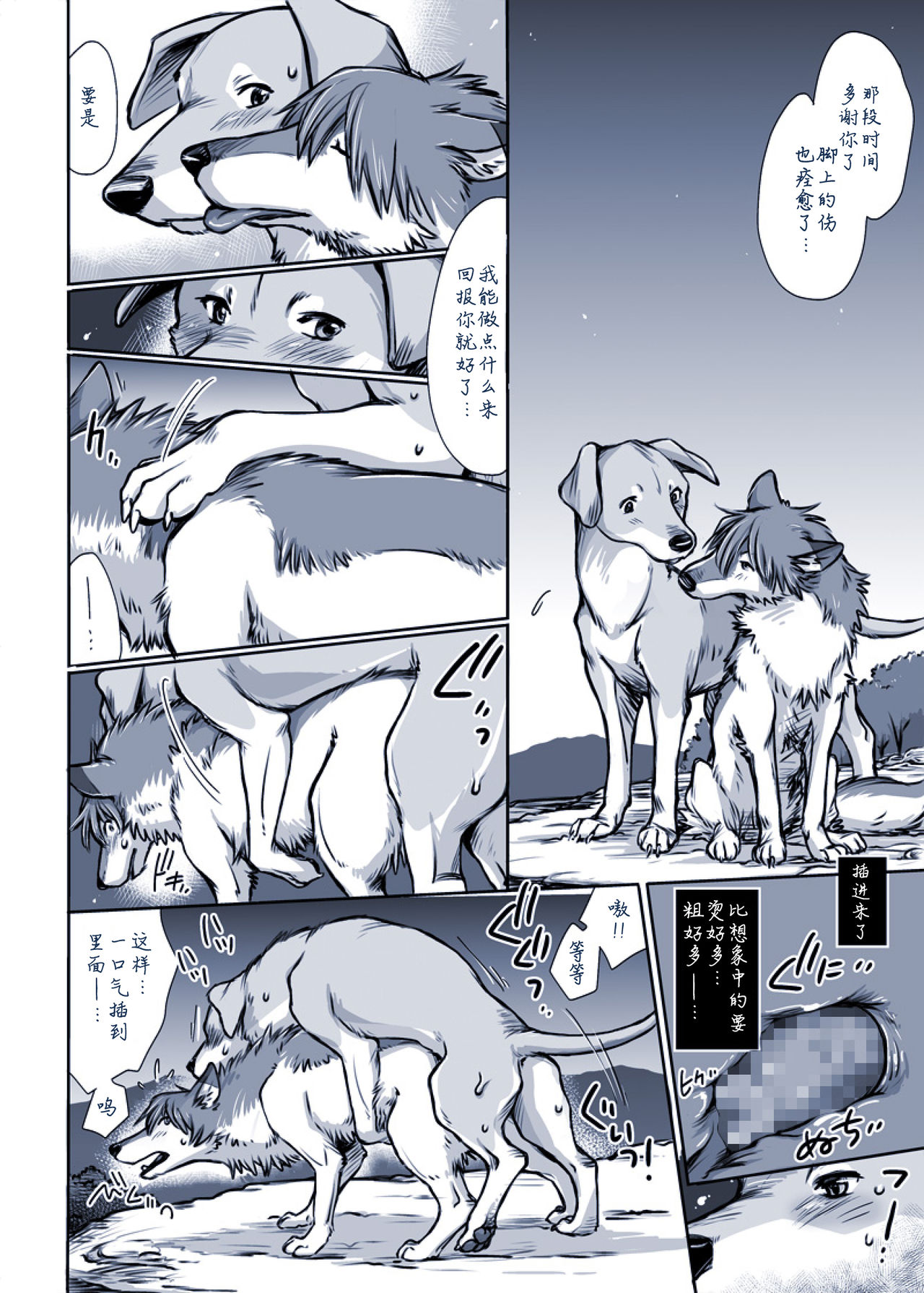 [Souko Souji] Aru Inu no Baai | 某只狗的视角 (Ookami Kodomo no Ame to Yuki) [Chinese] [新桥月白日语社] page 7 full