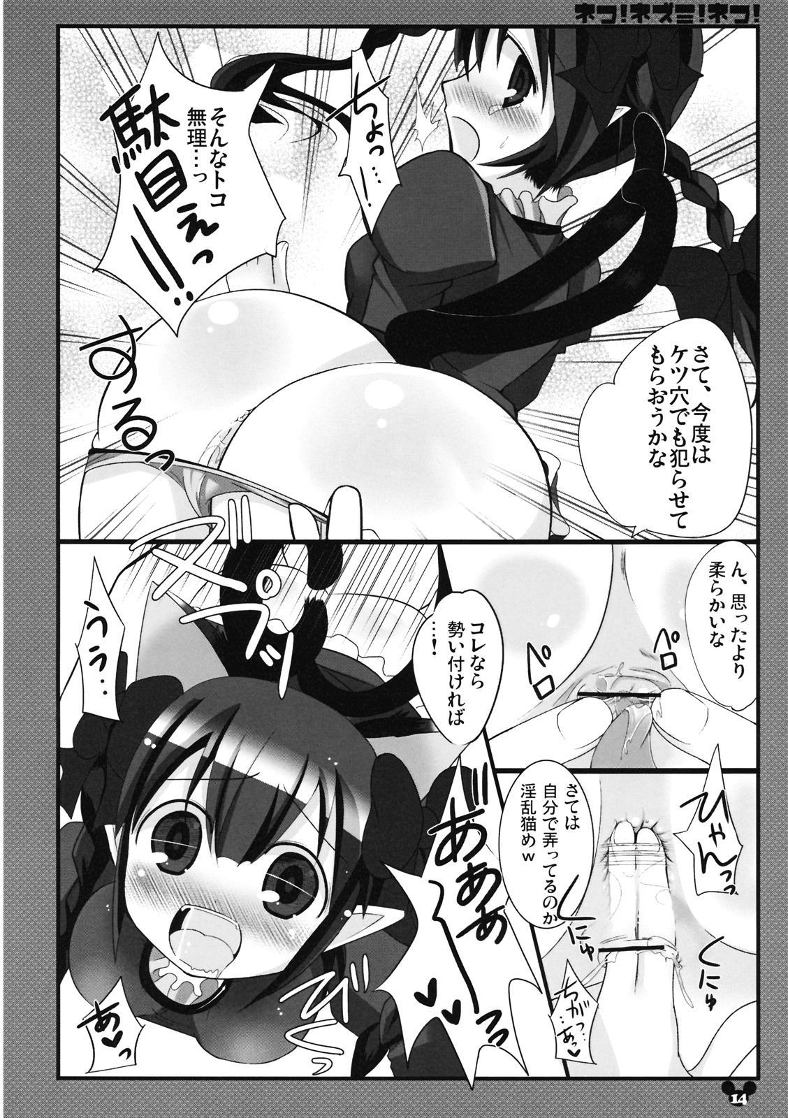 (C76) [Nyaa. to Hidamari (Takamoto Akisa)] Neko! Nezumi! Neko! (Touhou Project) page 14 full