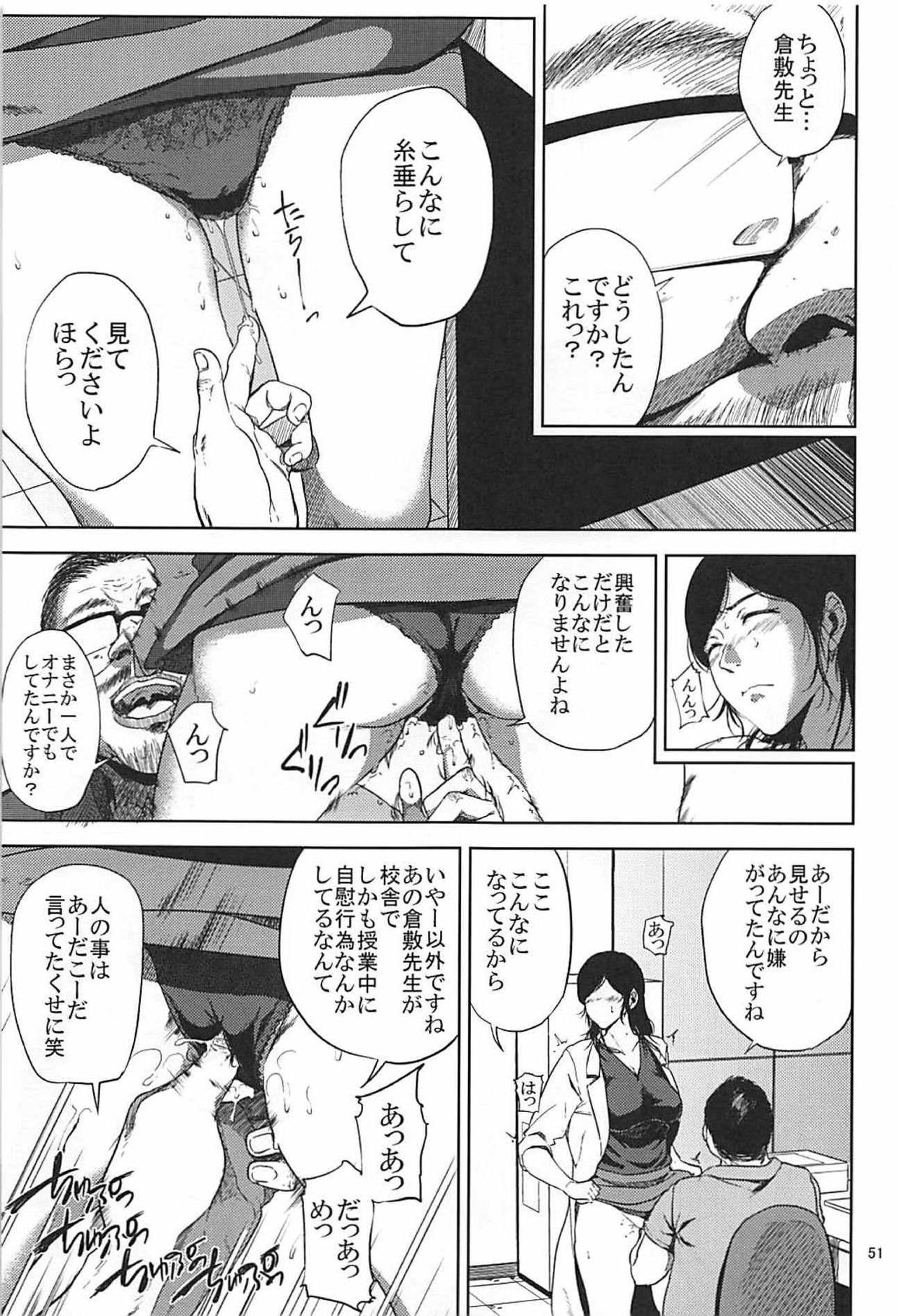 (C93) [Gossipgothic (Shishiji)] Kurashiki-sensei wa Hatsujouki Soushuuhen FINAL (Fujiyama-san wa Shishunki) page 50 full