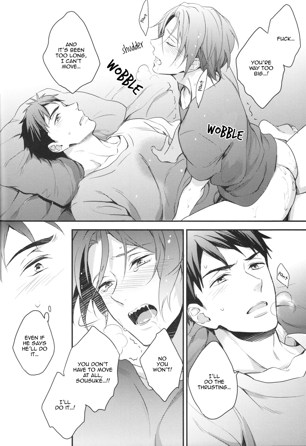 (HaruCC20) [PureSlider (Matsuo)] Sousuke no Kata wa Ore ga Mamoru! | I'll protect Sosuke's shoulder! (Free!) [English] [okaeshi] page 15 full