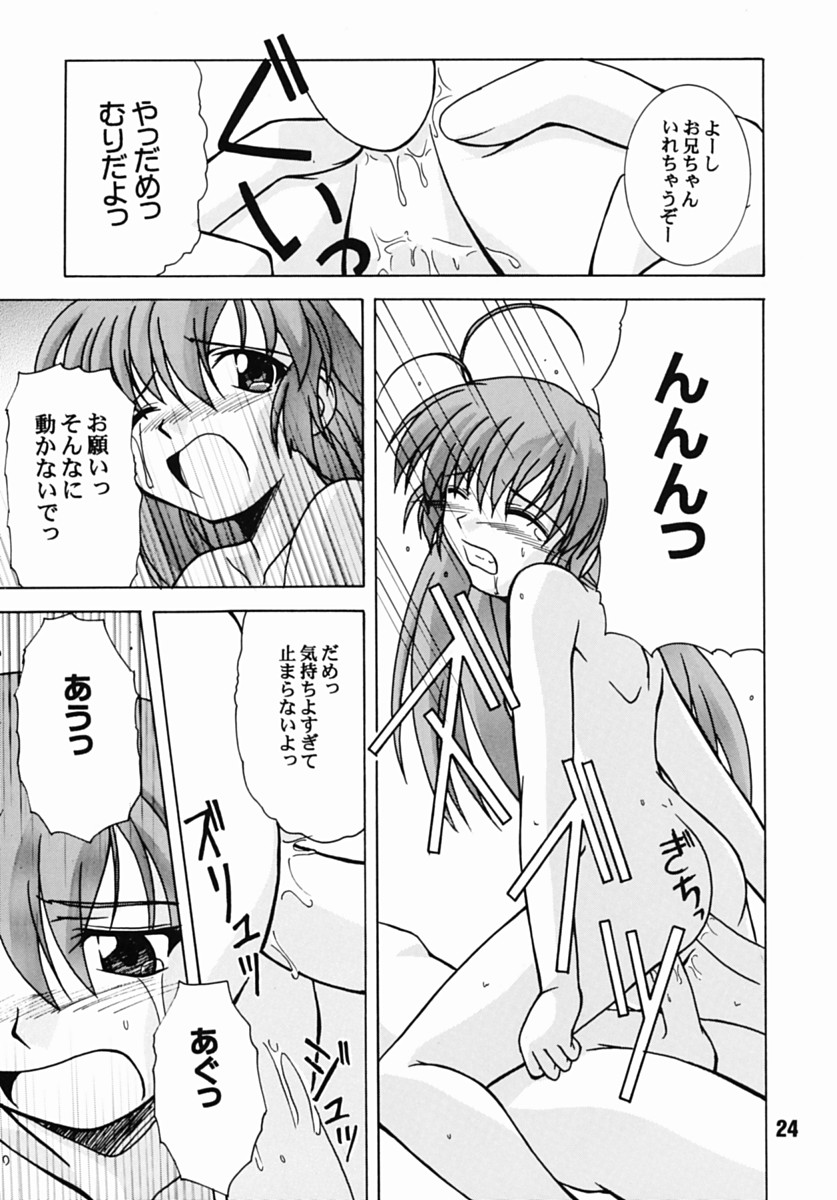 (CR31) [Shinohara Heavy Industry (Akatsuki, Haruna Mao, Musashiya, Ukyochu)] Hajishino (Hajimete No Orusuban) page 23 full