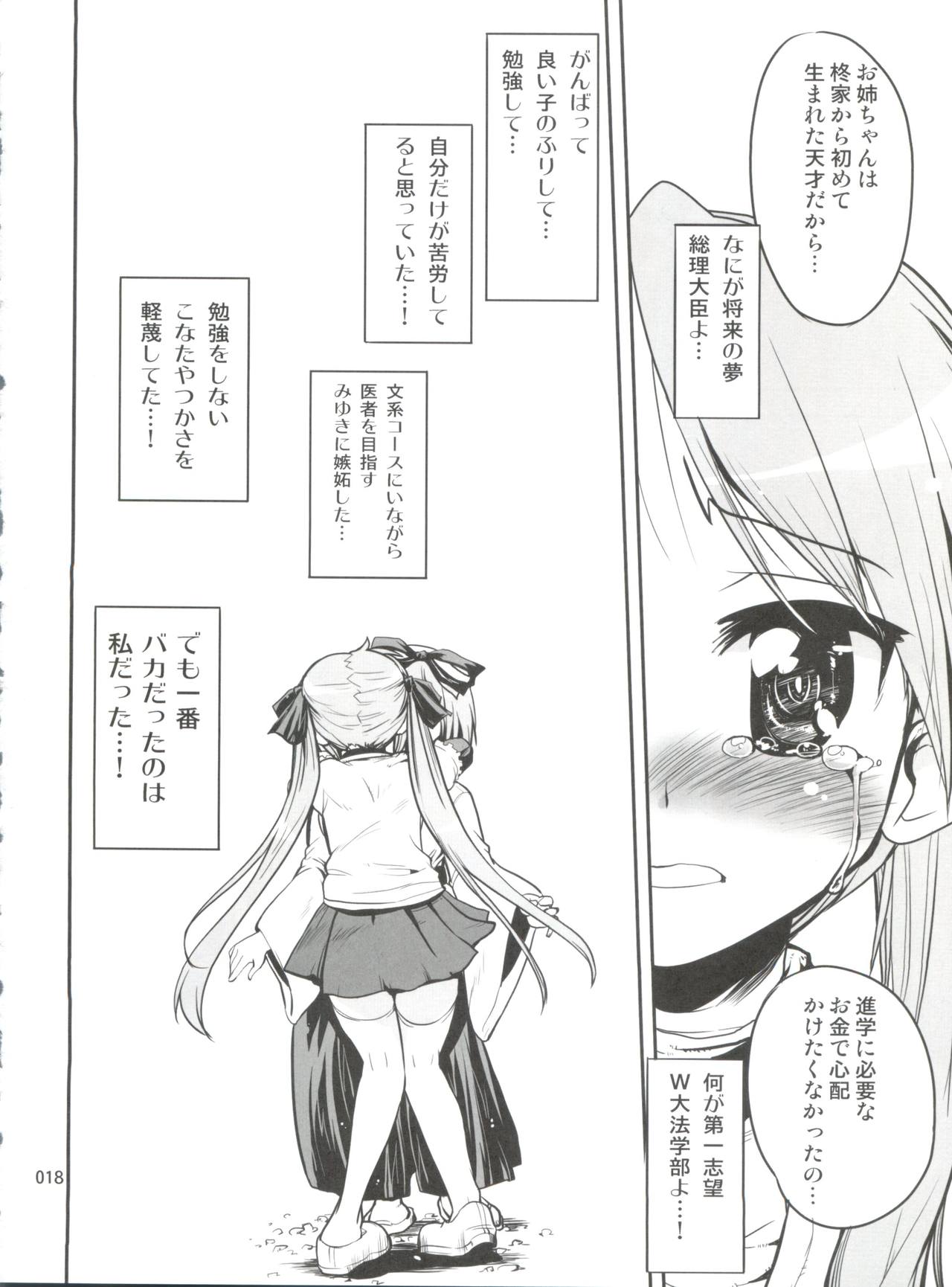 (C72) [Kenrou Koubo (Orimoto Mimana)] Kaiun ☆ Kagamin Jinja (Lucky Star) page 17 full