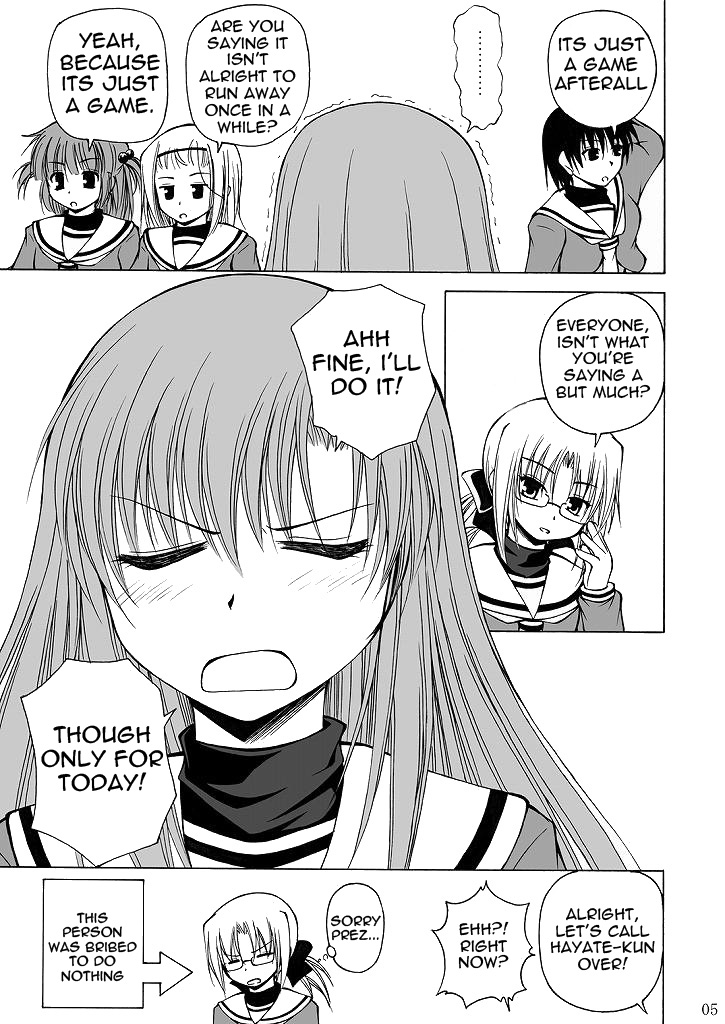 [Ringo Koucha (Futatsuki Kazuo, Kashimi Masao, Takamiya Sakura)] Daijoubu? Oniichan? (Hayate no Gotoku! [Hayate the Combat Butler]) [English] [Lunatic Translations] page 4 full
