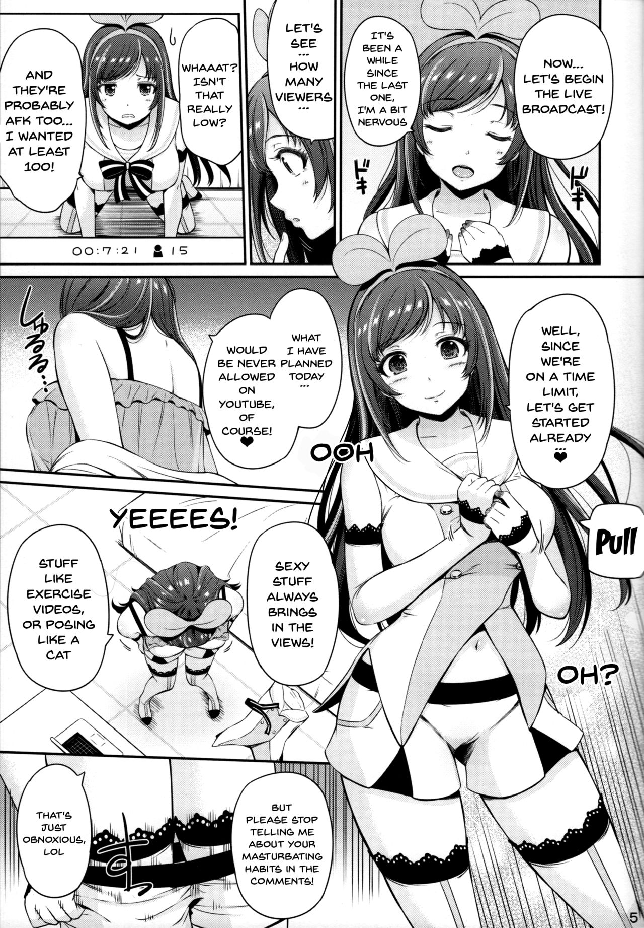 (C93) [Hissatsuwaza (Hissatsukun)] U.RA.Channel (Kizuna Ai) [English] {doujins.com} page 4 full