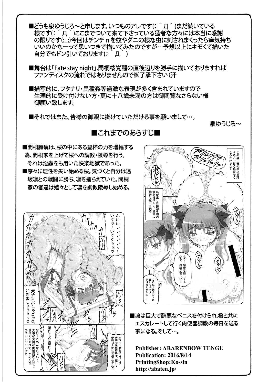 (C90) [Abarenbow Tengu (Izumi Yuujiro)] Kotori 13 (Fate/stay night) [English] [N04H] page 4 full