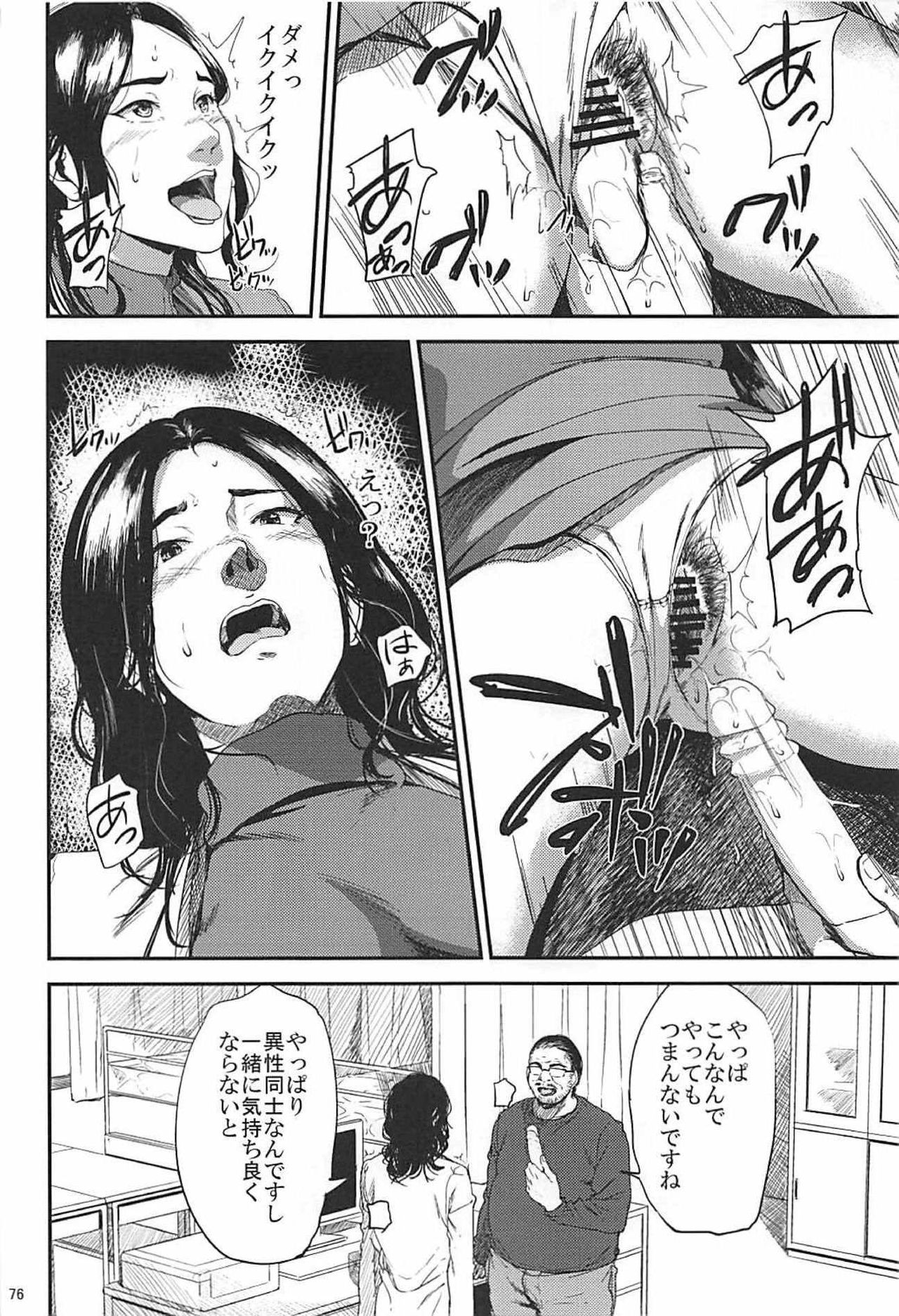 (C93) [Gossipgothic (Shishiji)] Kurashiki-sensei wa Hatsujouki Soushuuhen FINAL (Fujiyama-san wa Shishunki) page 75 full