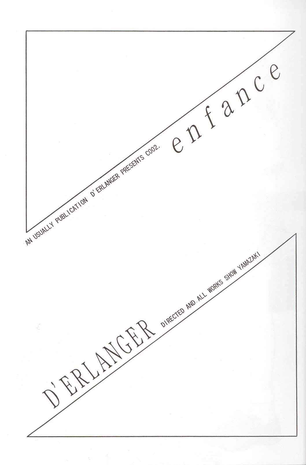 [D'Erlanger (Yamazaki Shou)] Enfance page 2 full