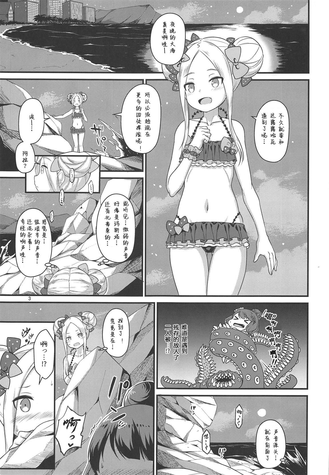 (C95) [Medama Keikoku (Mebura)] Mizugi Foreigner to Luluhawa de SAN Check! (Fate/Grand Order) [Chinese] [萌纹个人汉化] page 3 full