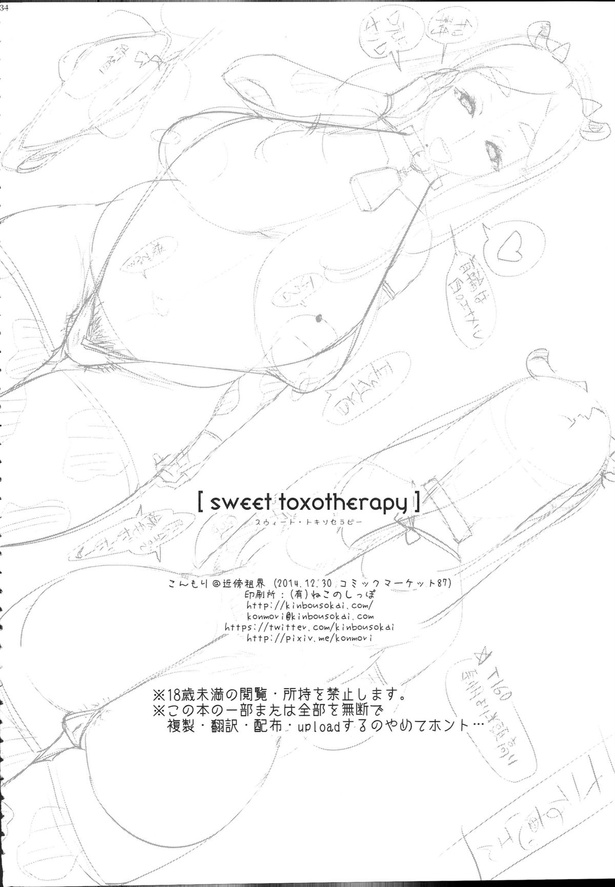 (C87) [Kinbou Sokai (Konmori)] sweet toxotherapy [English] page 33 full